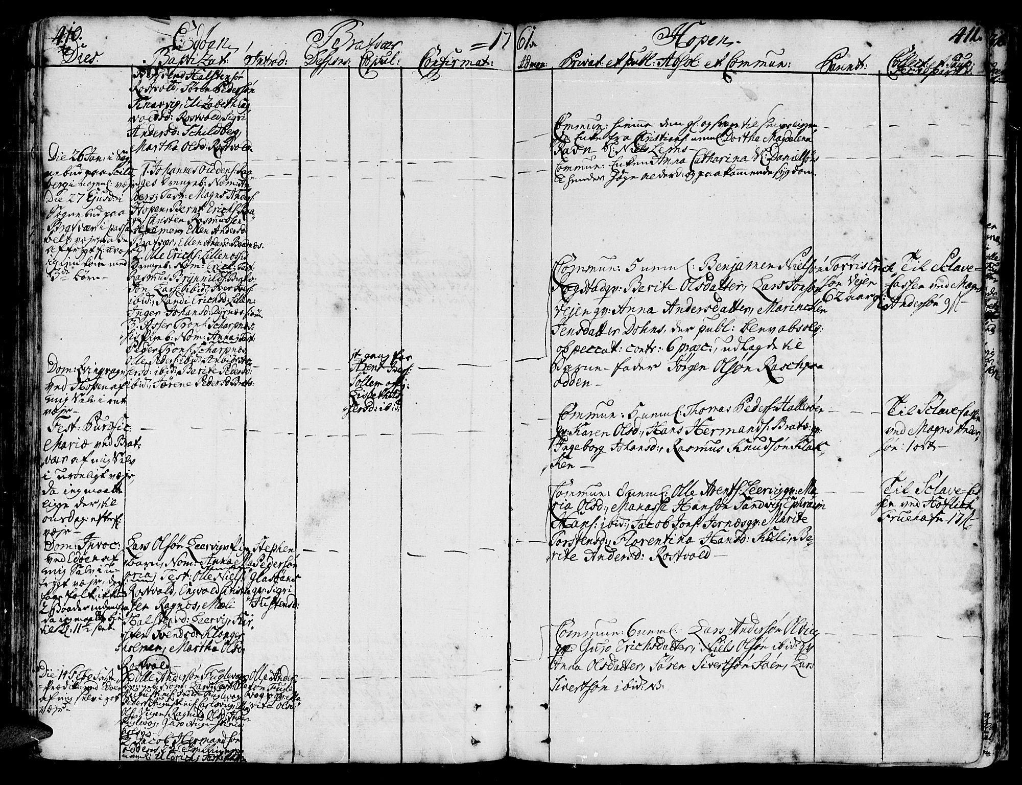 Ministerialprotokoller, klokkerbøker og fødselsregistre - Møre og Romsdal, AV/SAT-A-1454/581/L0931: Parish register (official) no. 581A01, 1751-1765, p. 410-411