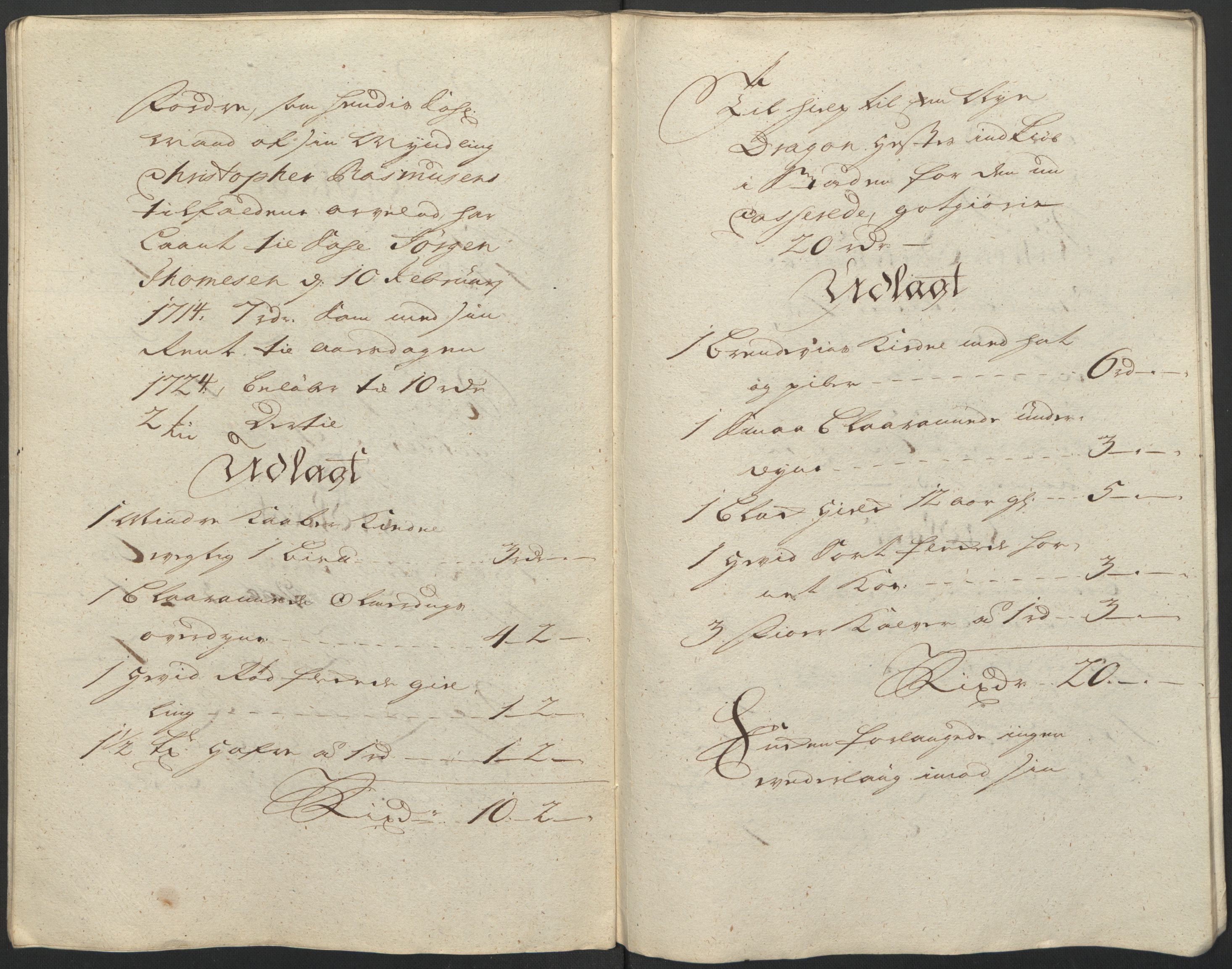 Forsvaret, Generalauditøren, AV/RA-RAFA-1772/F/Fj/Fjb/L0004: Skifter nr. 160 - 194 (1723, 1724), 1723-1724, p. 189