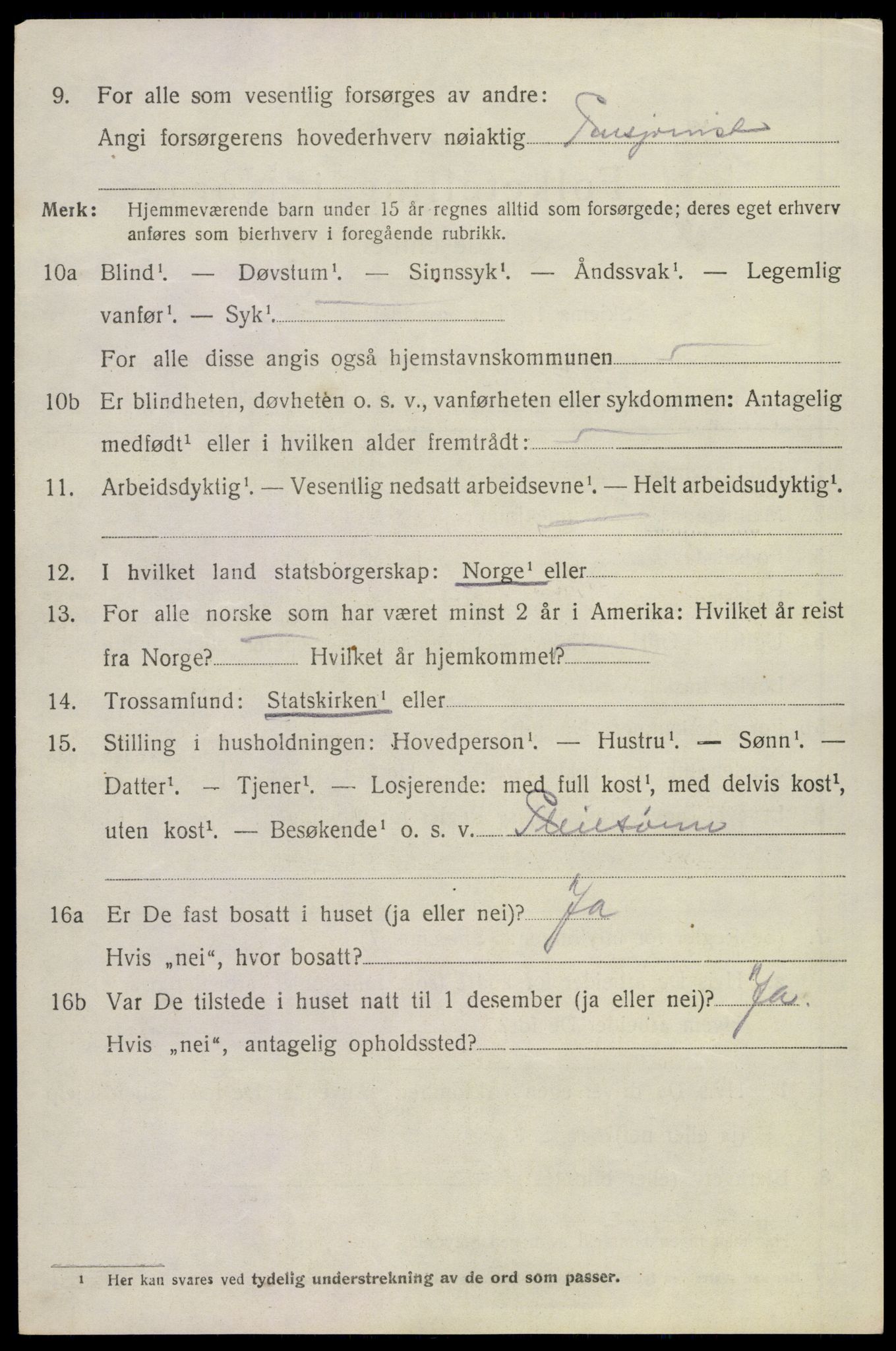SAKO, 1920 census for Skoger, 1920, p. 11616