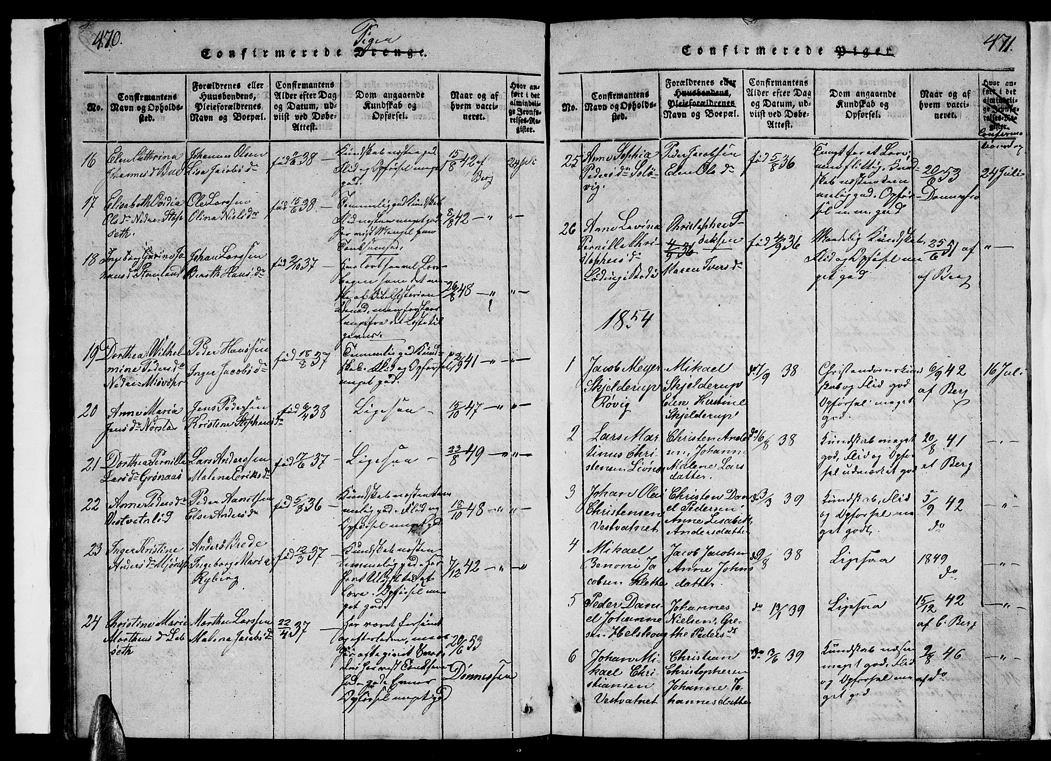 Ministerialprotokoller, klokkerbøker og fødselsregistre - Nordland, AV/SAT-A-1459/852/L0752: Parish register (copy) no. 852C03, 1840-1855, p. 470-471