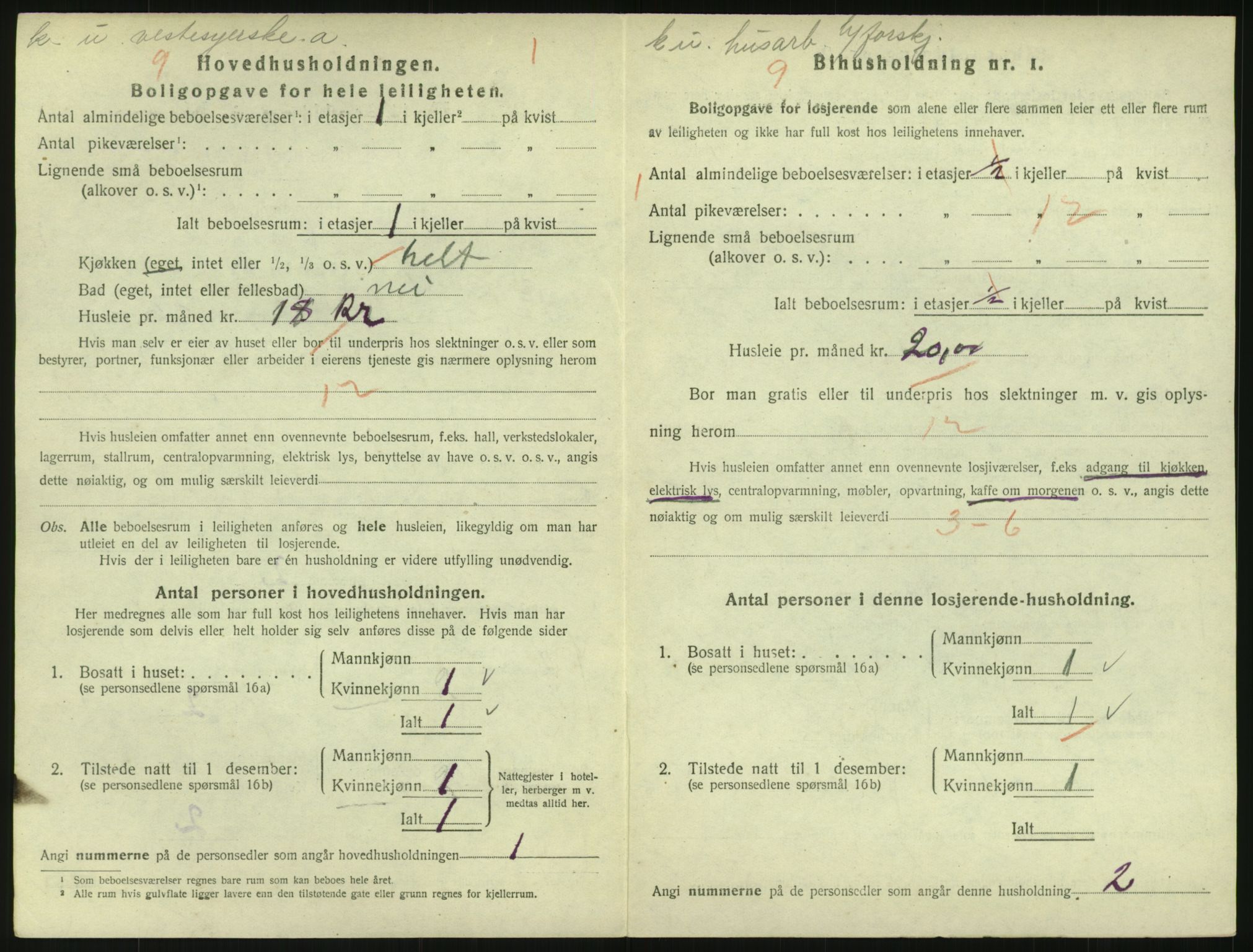 SAO, 1920 census for Kristiania, 1920, p. 99286