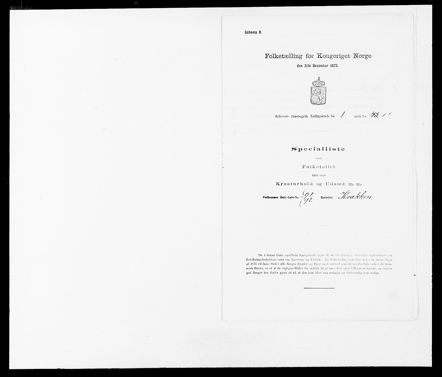 SAB, 1875 census for 1413P Hyllestad, 1875, p. 119