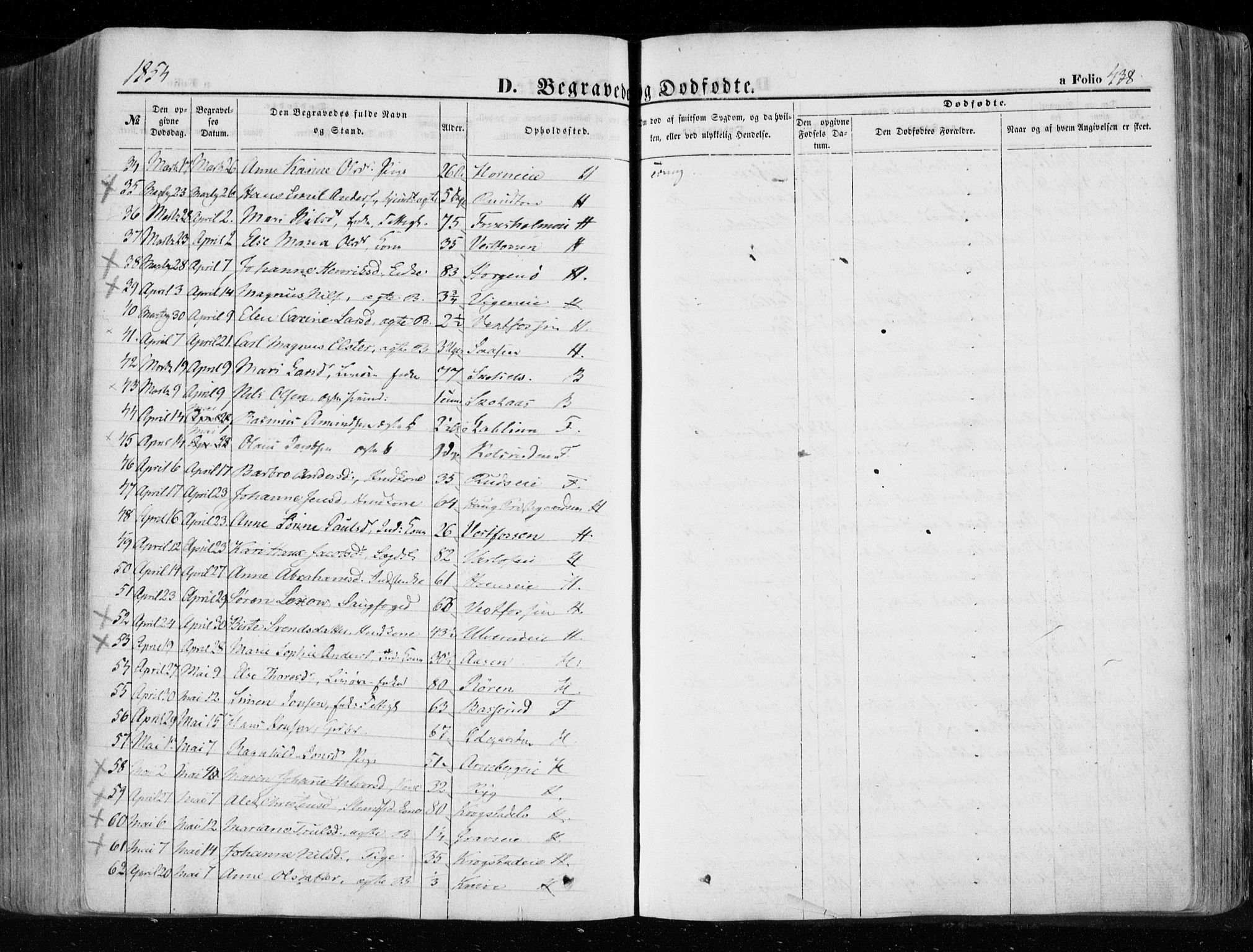 Eiker kirkebøker, AV/SAKO-A-4/F/Fa/L0014: Parish register (official) no. I 14, 1846-1854, p. 438