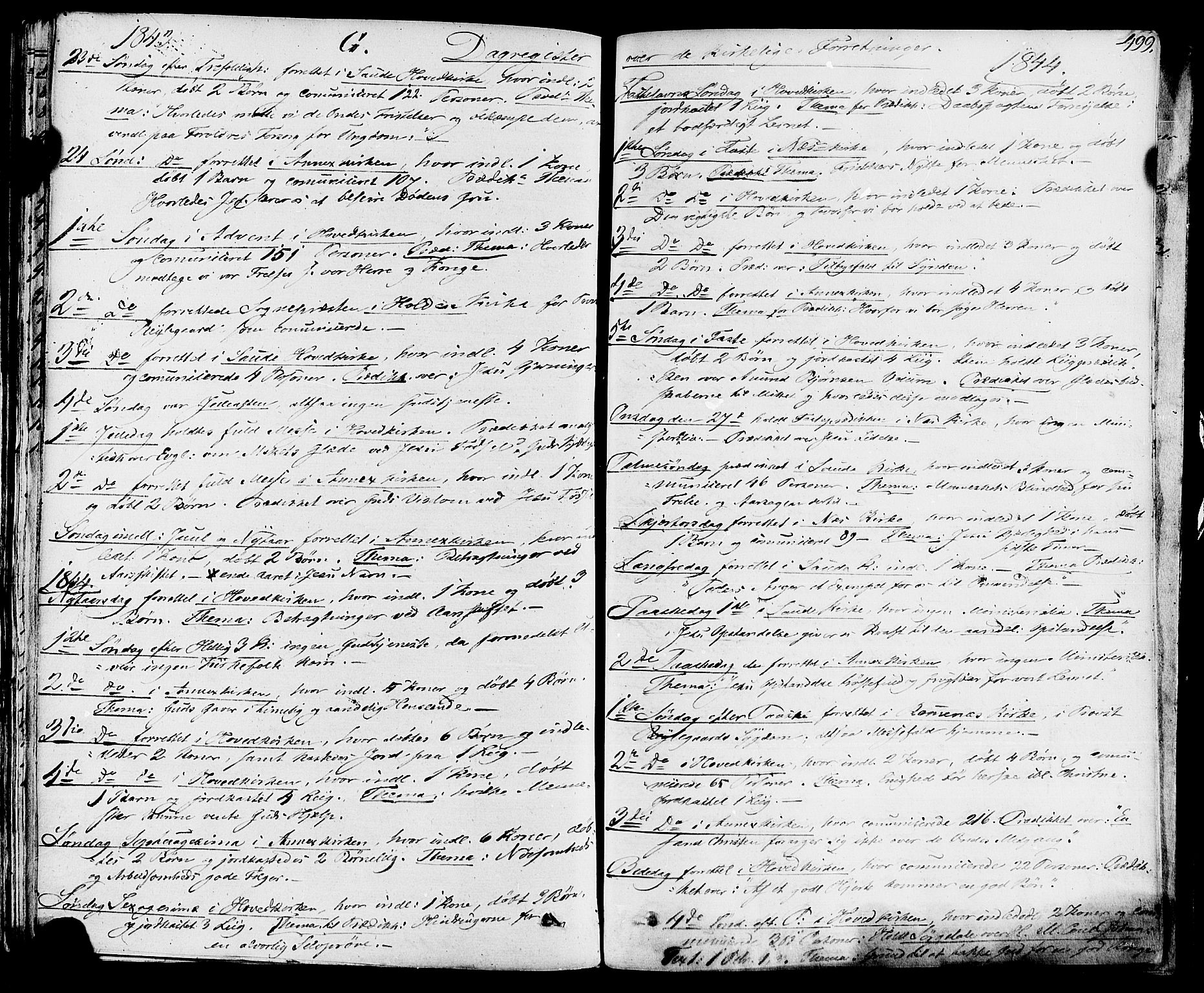 Sauherad kirkebøker, AV/SAKO-A-298/F/Fa/L0006: Parish register (official) no. I 6, 1827-1850, p. 499