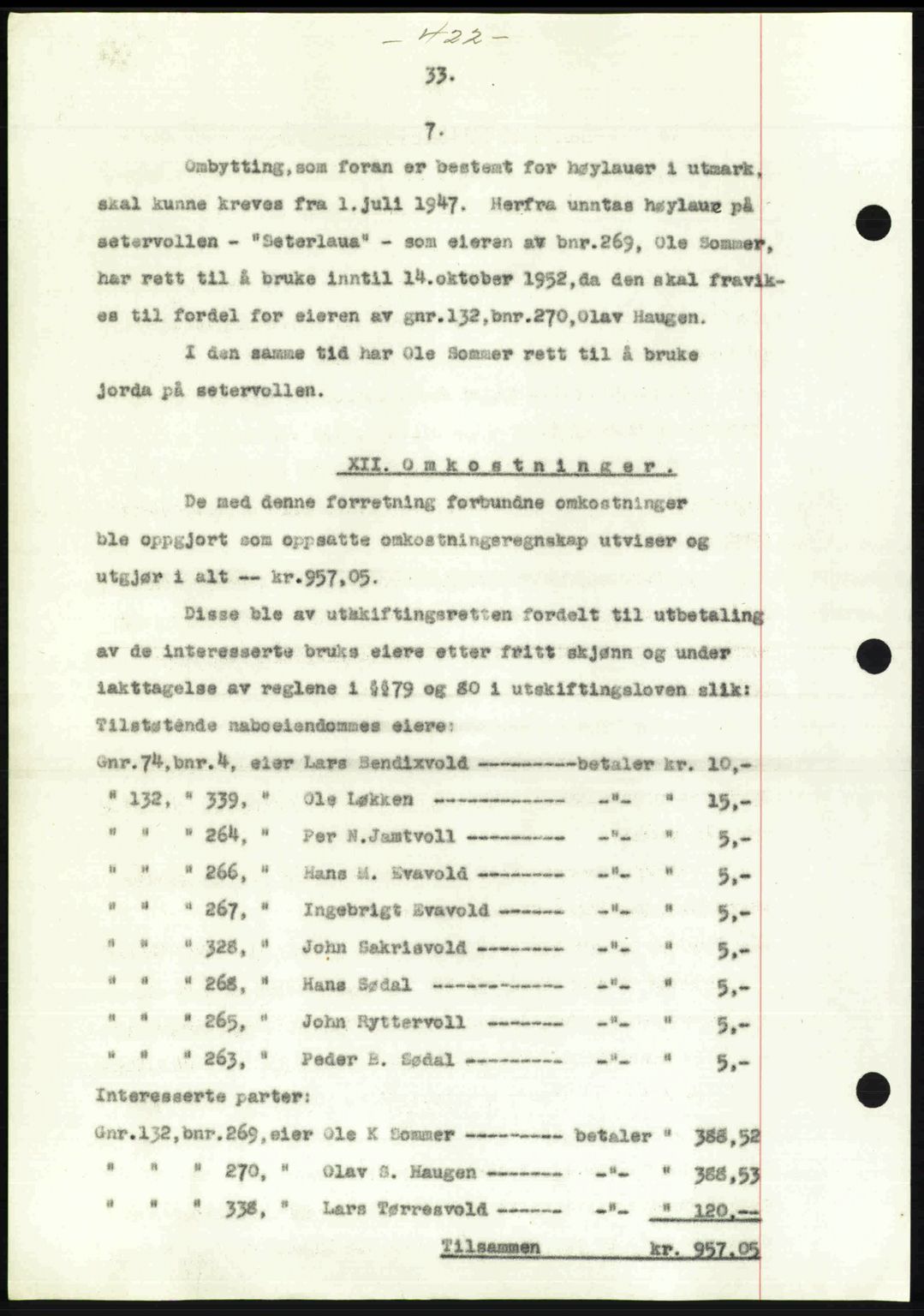 Gauldal sorenskriveri, SAT/A-0014/1/2/2C: Mortgage book no. A2, 1946-1946, Diary no: : 1168/1946