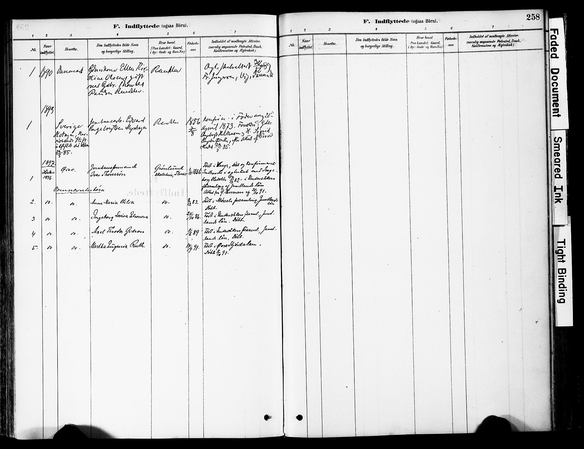 Ringebu prestekontor, SAH/PREST-082/H/Ha/Haa/L0008: Parish register (official) no. 8, 1878-1898, p. 258