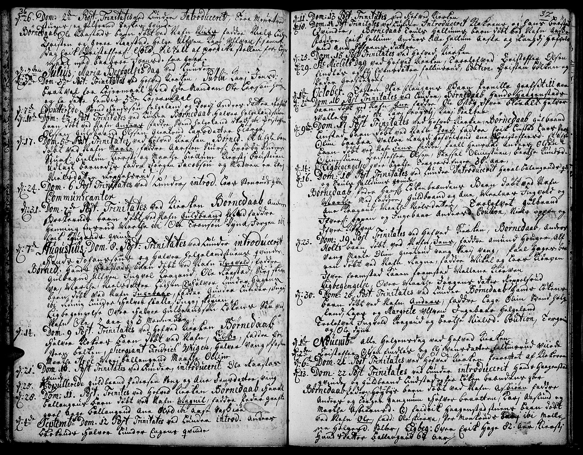 Jevnaker prestekontor, SAH/PREST-116/H/Ha/Haa/L0002: Parish register (official) no. 2, 1725-1751, p. 36-37