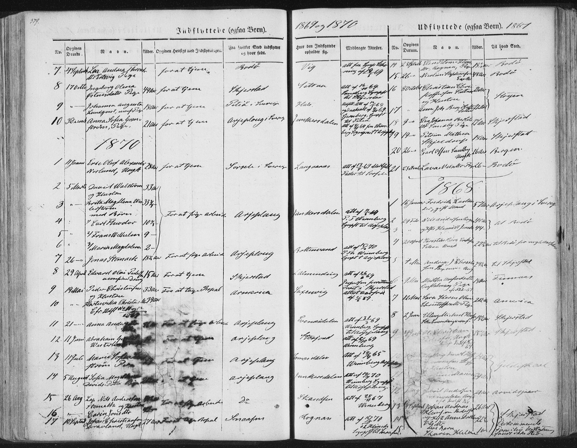Ministerialprotokoller, klokkerbøker og fødselsregistre - Nordland, SAT/A-1459/847/L0667: Parish register (official) no. 847A07, 1842-1871, p. 379