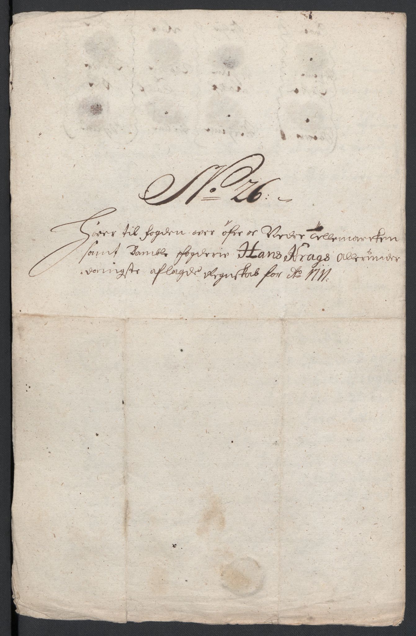 Rentekammeret inntil 1814, Reviderte regnskaper, Fogderegnskap, AV/RA-EA-4092/R36/L2120: Fogderegnskap Øvre og Nedre Telemark og Bamble, 1711, p. 285