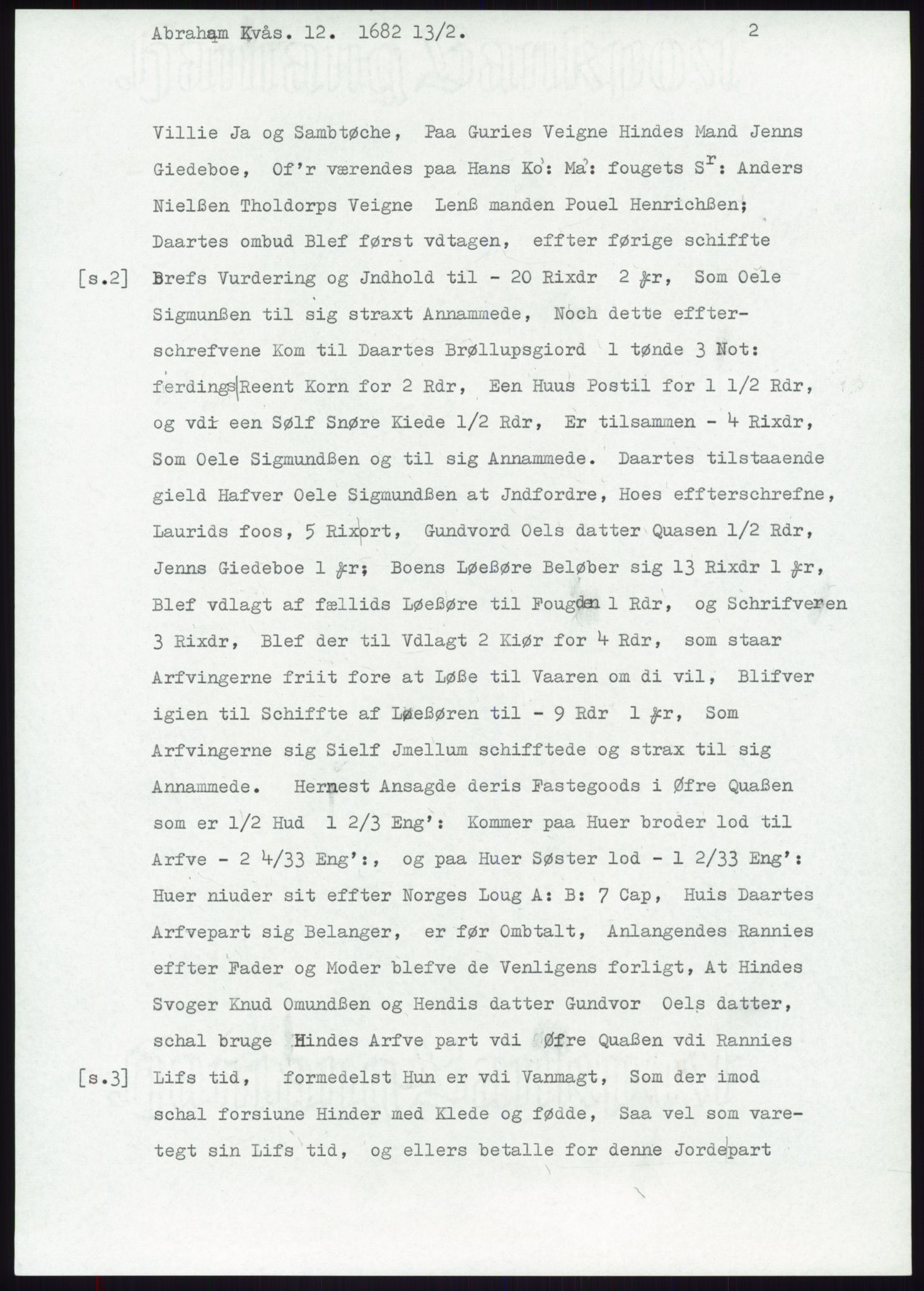 Samlinger til kildeutgivelse, Diplomavskriftsamlingen, RA/EA-4053/H/Ha, p. 1909