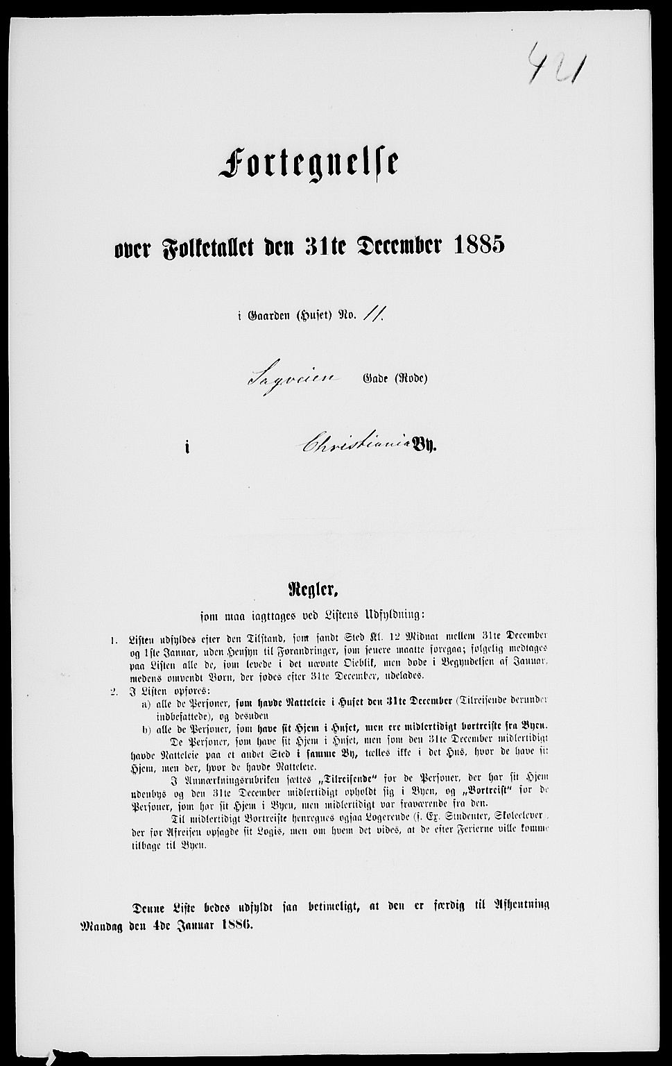 RA, 1885 census for 0301 Kristiania, 1885, p. 6661