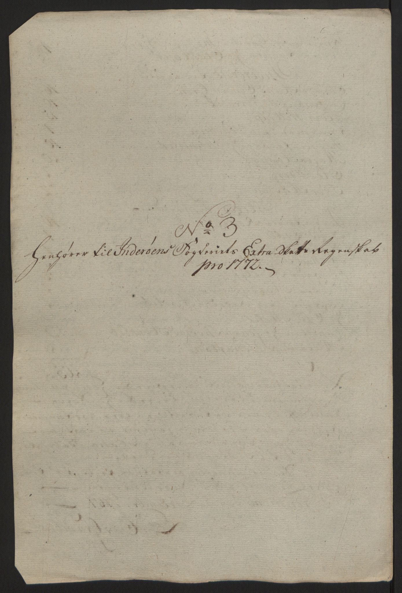 Rentekammeret inntil 1814, Reviderte regnskaper, Fogderegnskap, RA/EA-4092/R63/L4420: Ekstraskatten Inderøy, 1762-1772, p. 502