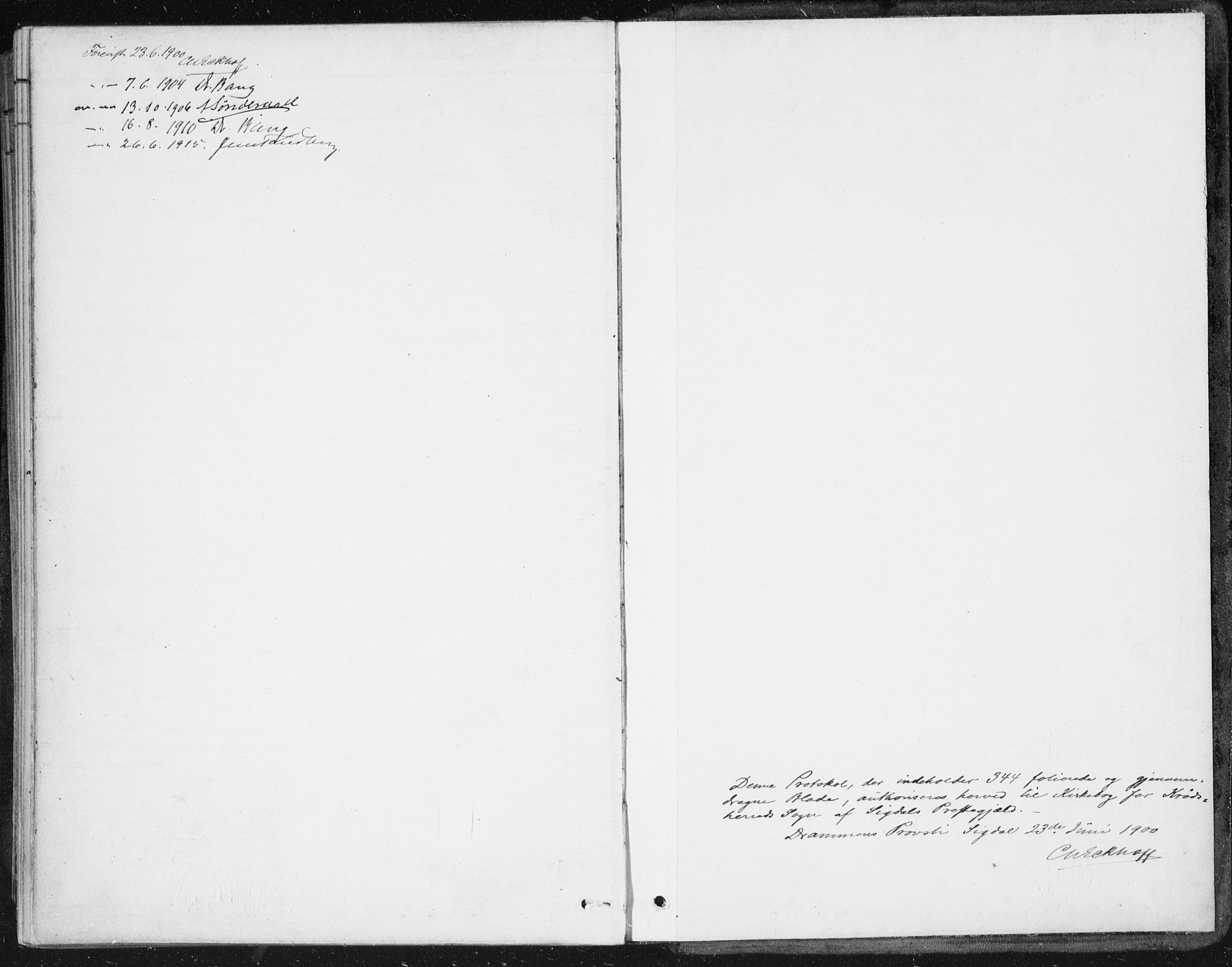 Krødsherad kirkebøker, AV/SAKO-A-19/F/Fa/L0007: Parish register (official) no. 7, 1900-1915