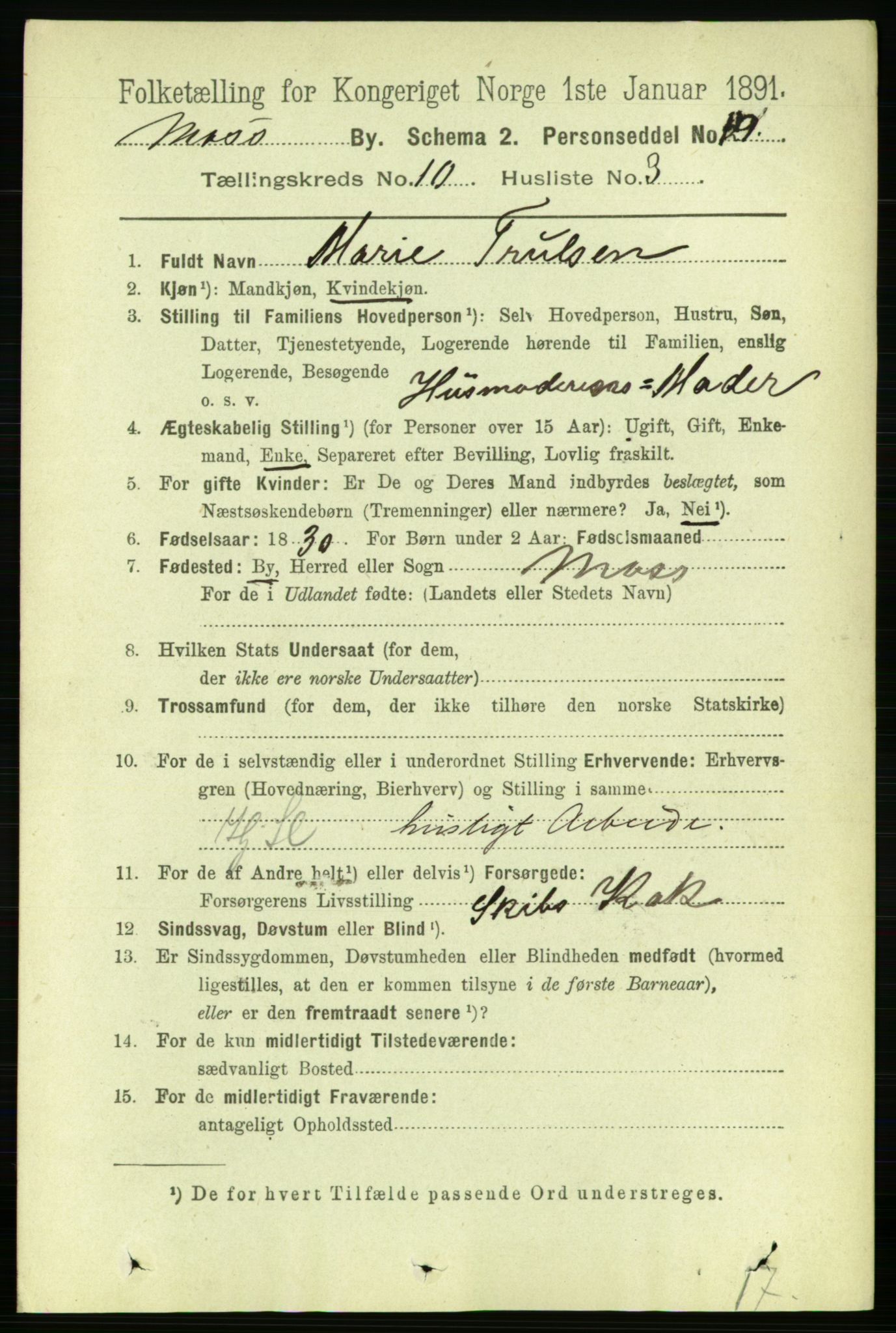 RA, 1891 census for 0104 Moss, 1891, p. 5533