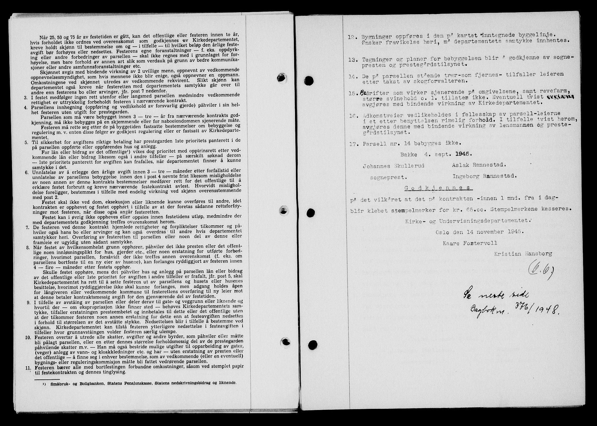 Flekkefjord sorenskriveri, SAK/1221-0001/G/Gb/Gba/L0063: Mortgage book no. A-11, 1947-1948, Diary no: : 1277/1947