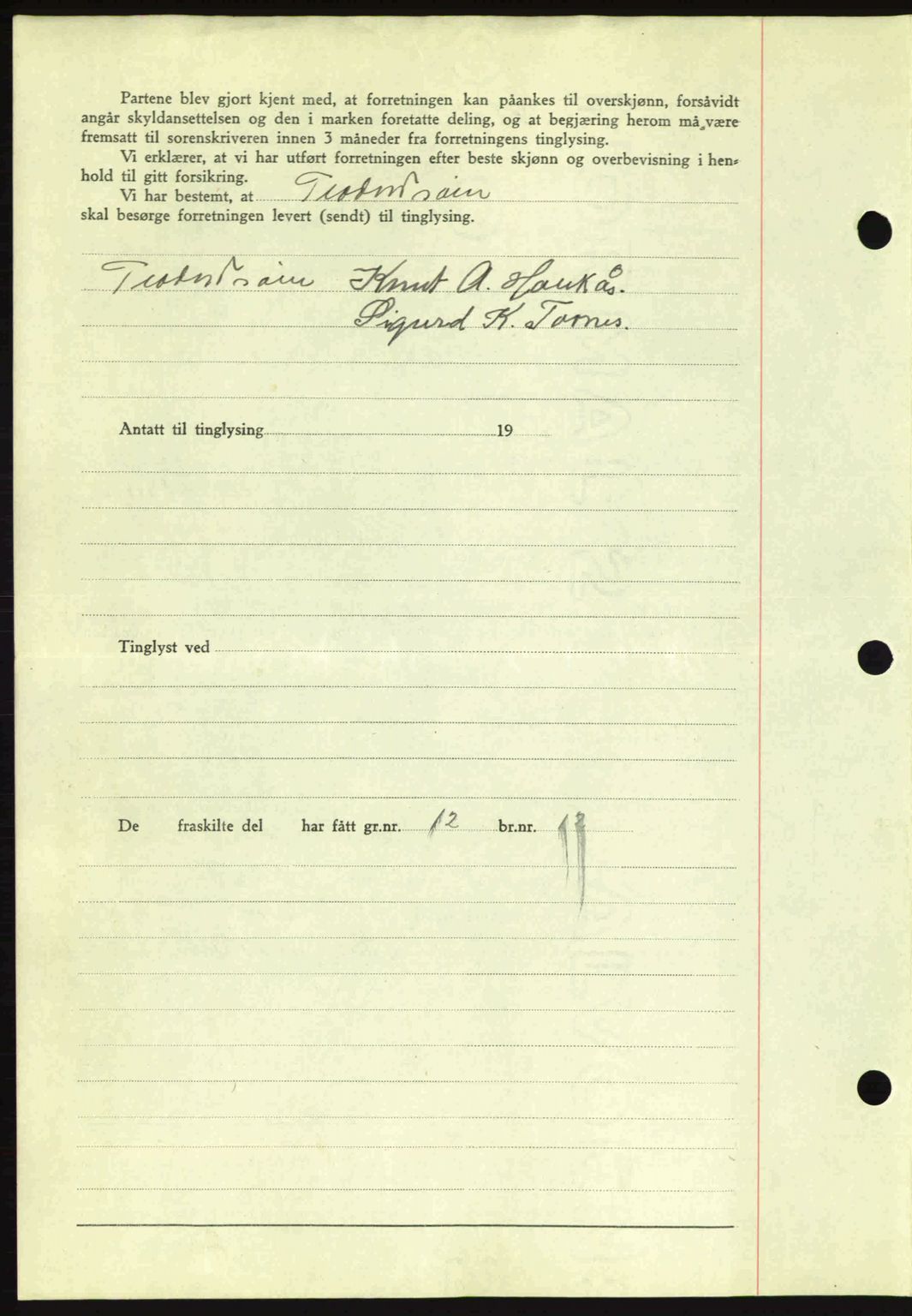 Romsdal sorenskriveri, AV/SAT-A-4149/1/2/2C: Mortgage book no. A8, 1939-1940, Diary no: : 781/1940