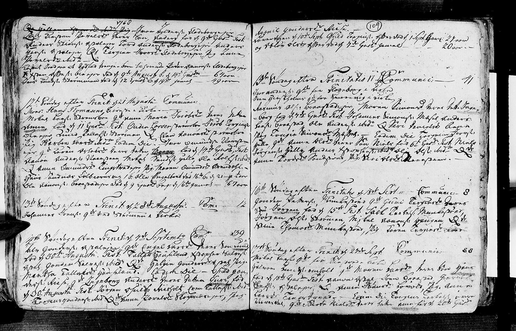 Øyestad sokneprestkontor, AV/SAK-1111-0049/F/Fa/L0006: Parish register (official) no. A 6, 1758-1776, p. 109