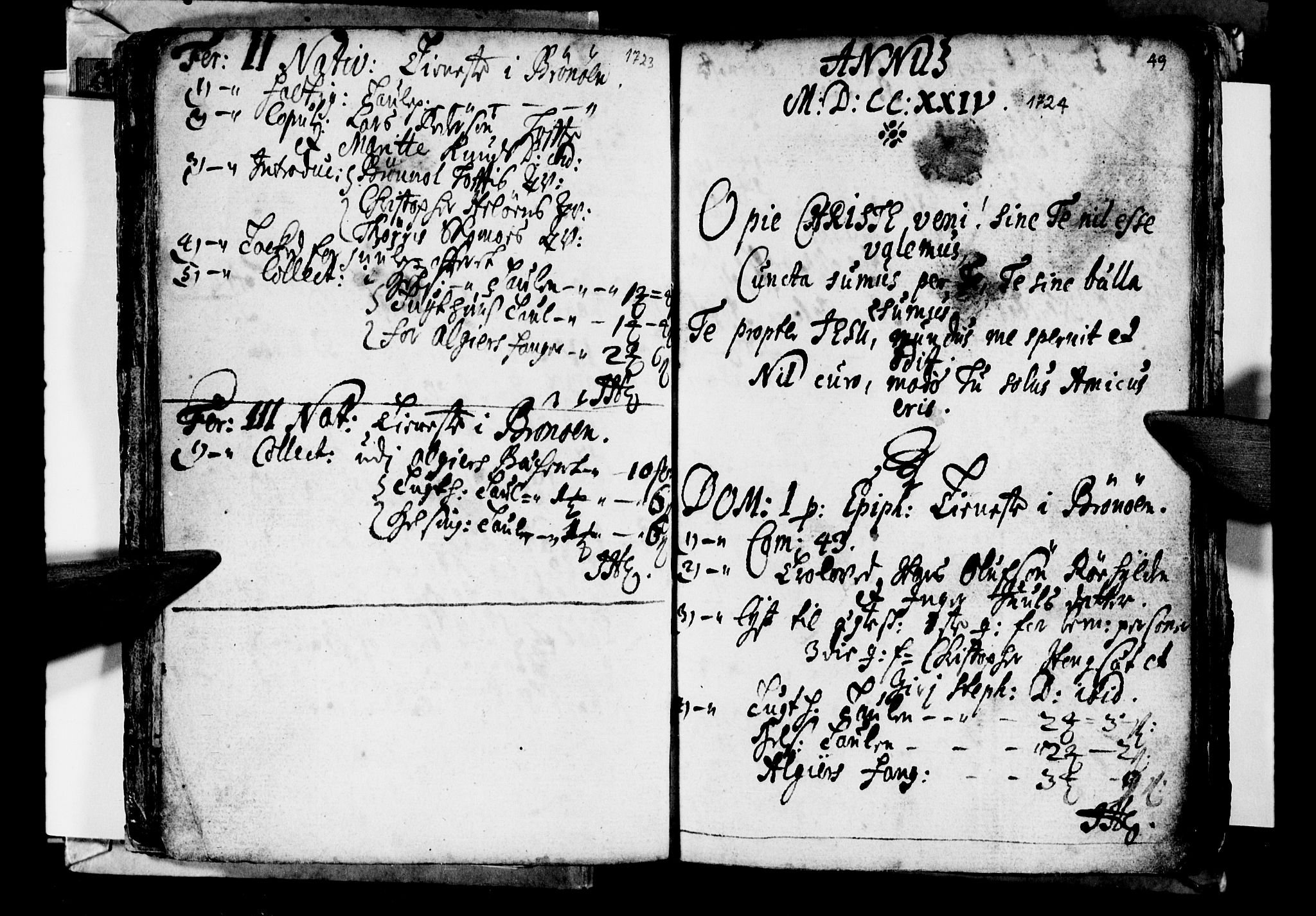 Ministerialprotokoller, klokkerbøker og fødselsregistre - Nordland, AV/SAT-A-1459/813/L0194: Parish register (official) no. 813A04, 1719-1758, p. 49