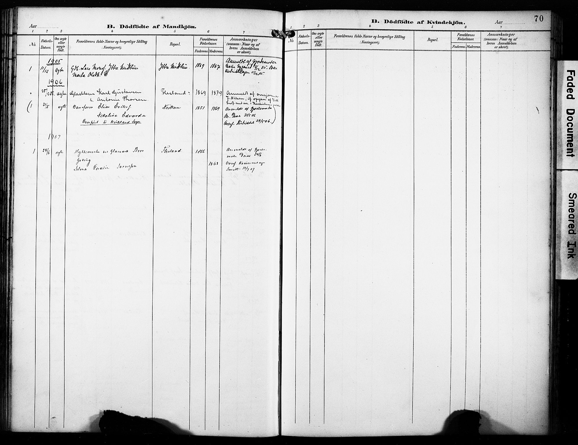 Fana Sokneprestembete, SAB/A-75101/H/Haa/Haab/L0003: Parish register (official) no. B 3, 1898-1907, p. 70