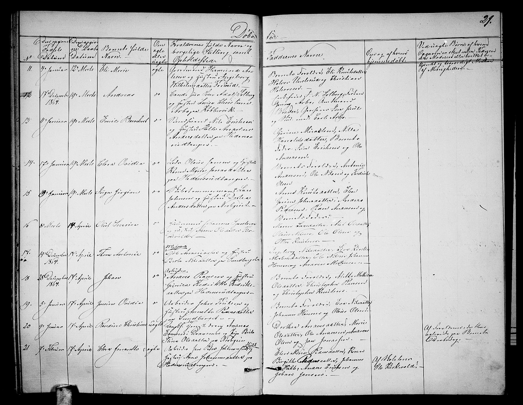 Skoger kirkebøker, AV/SAKO-A-59/G/Ga/L0002: Parish register (copy) no. I 2, 1860-1880, p. 29