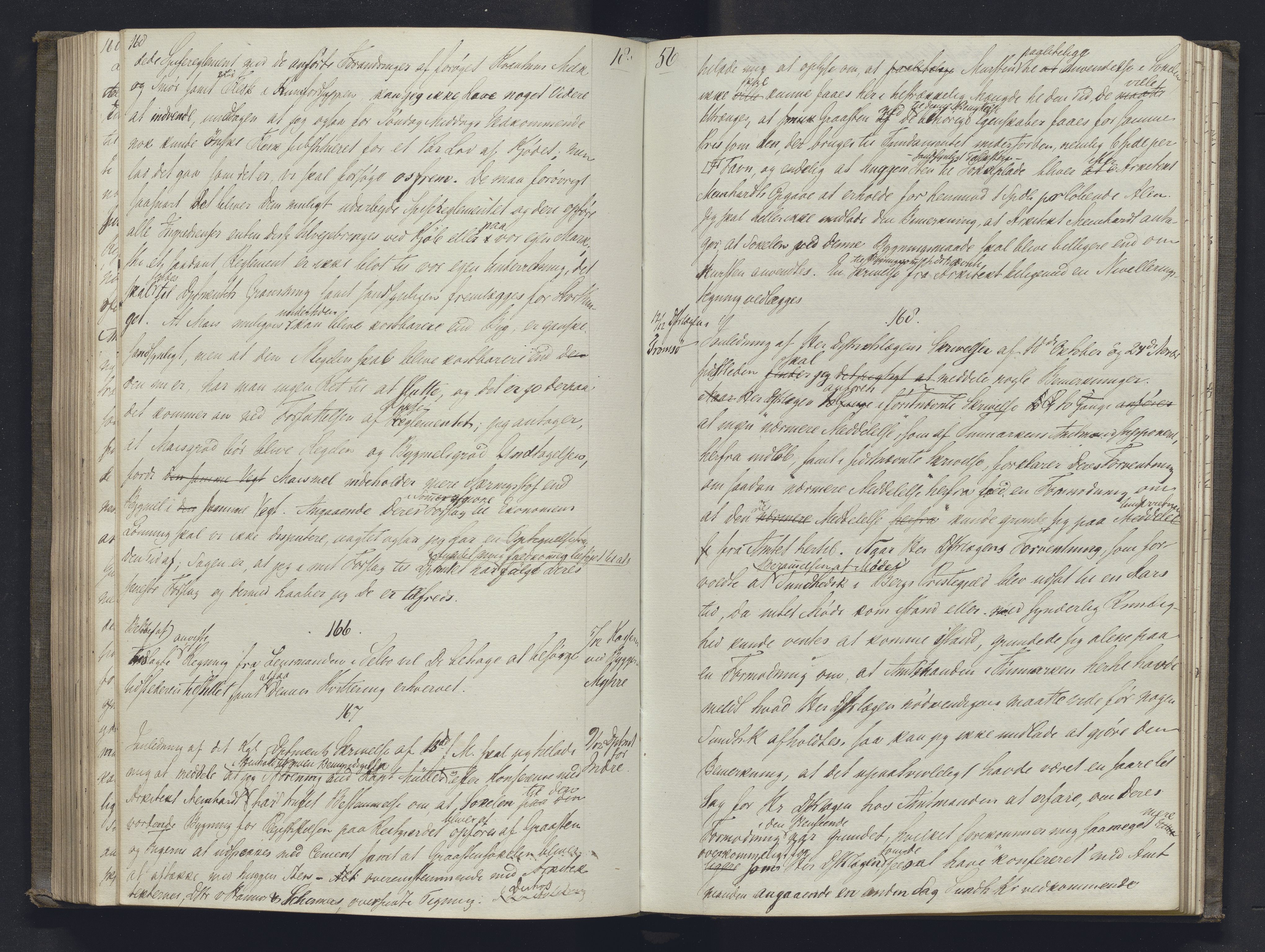 Lepraarkiver - Overlegen for den spedalske sykdom, AV/SAB-A-61001/B.b/L0001: Kopibok, 1854-1858, p. 168-169