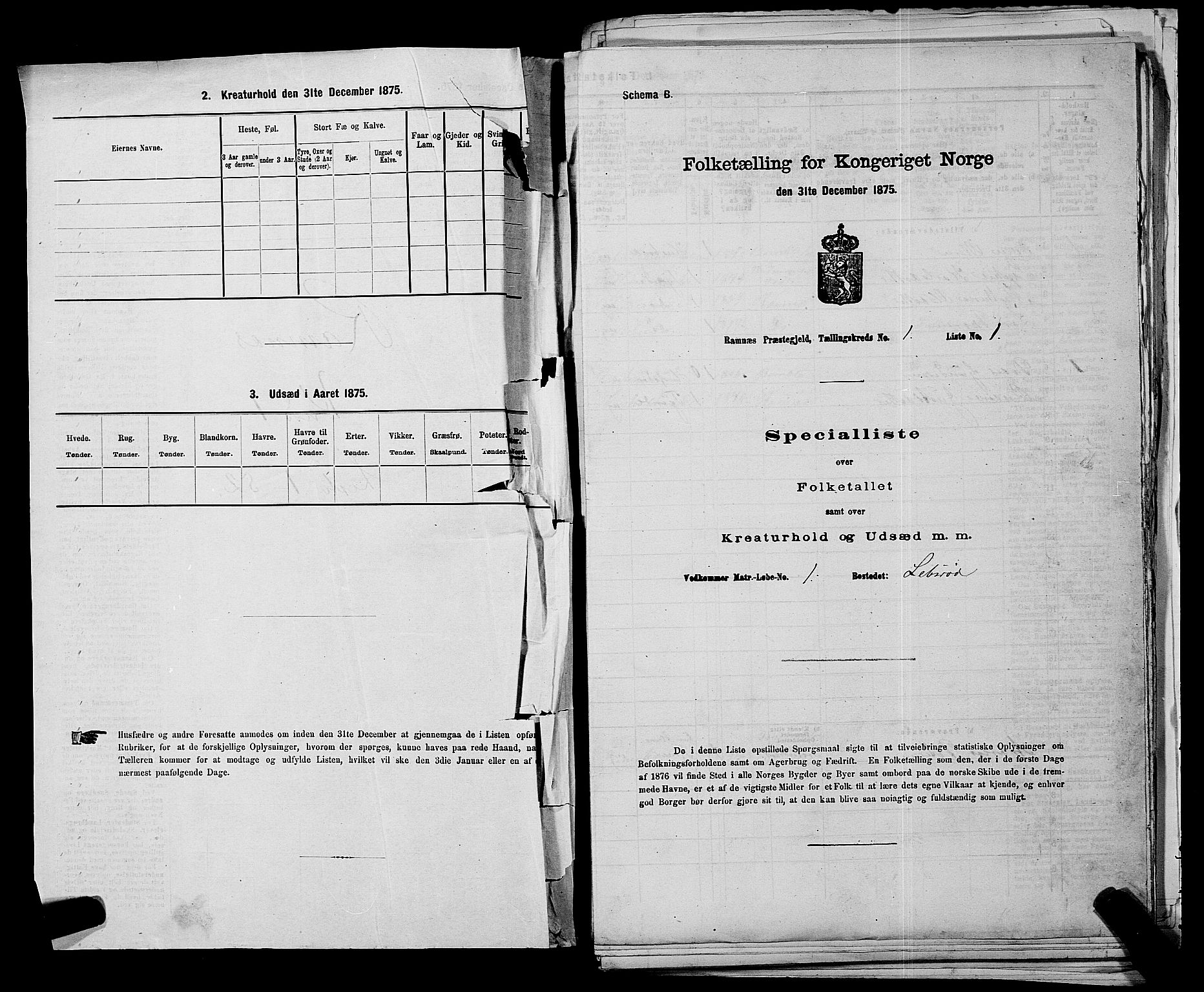 SAKO, 1875 census for 0718P Ramnes, 1875, p. 40