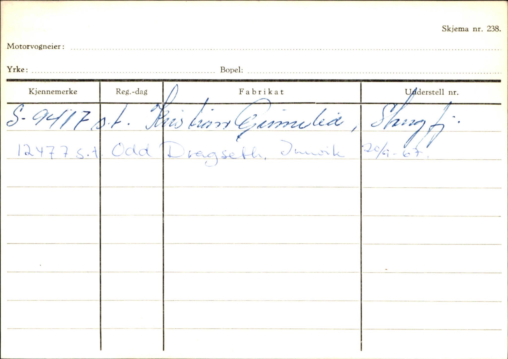 Statens vegvesen, Sogn og Fjordane vegkontor, AV/SAB-A-5301/4/F/L0132: Eigarregister Askvoll A-Å. Balestrand A-Å, 1945-1975, p. 1383