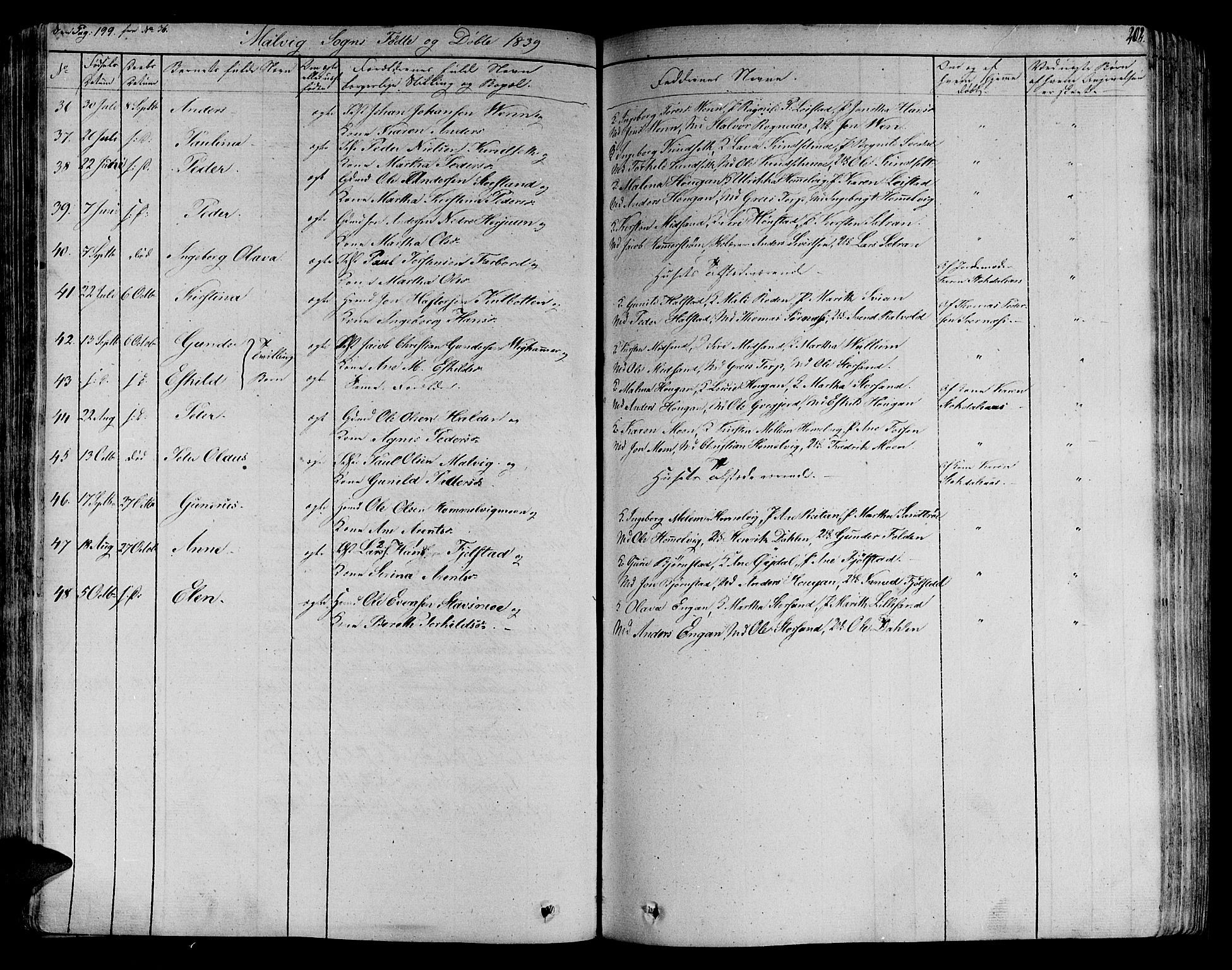 Ministerialprotokoller, klokkerbøker og fødselsregistre - Sør-Trøndelag, SAT/A-1456/606/L0288: Parish register (official) no. 606A04 /3, 1826-1840, p. 202