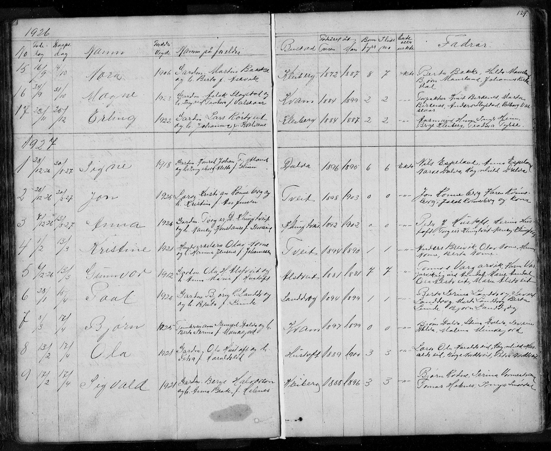 Nedstrand sokneprestkontor, SAST/A-101841/01/V: Parish register (copy) no. B 3, 1848-1933, p. 129