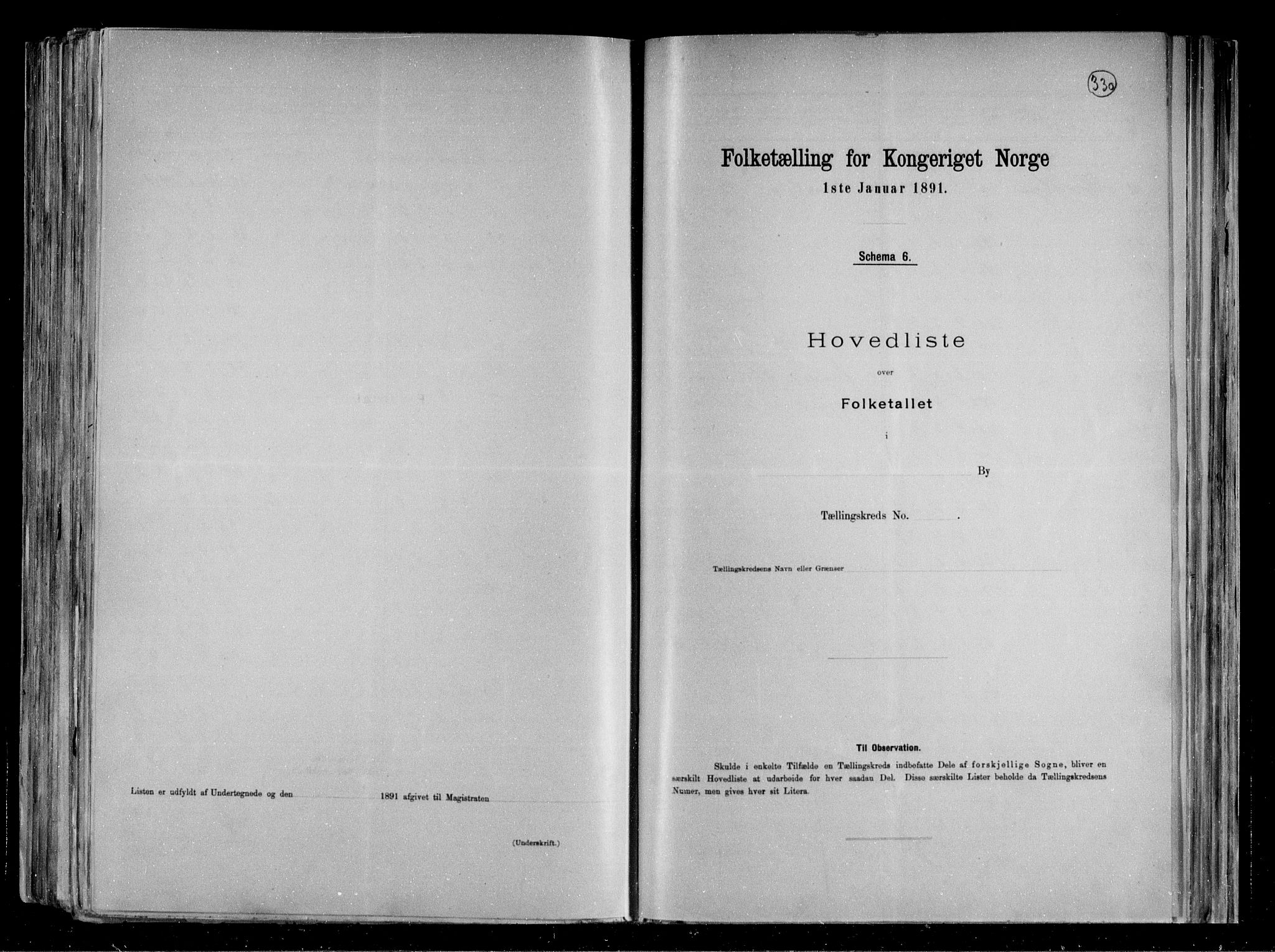 RA, 1891 census for 0804 Brevik, 1891, p. 6