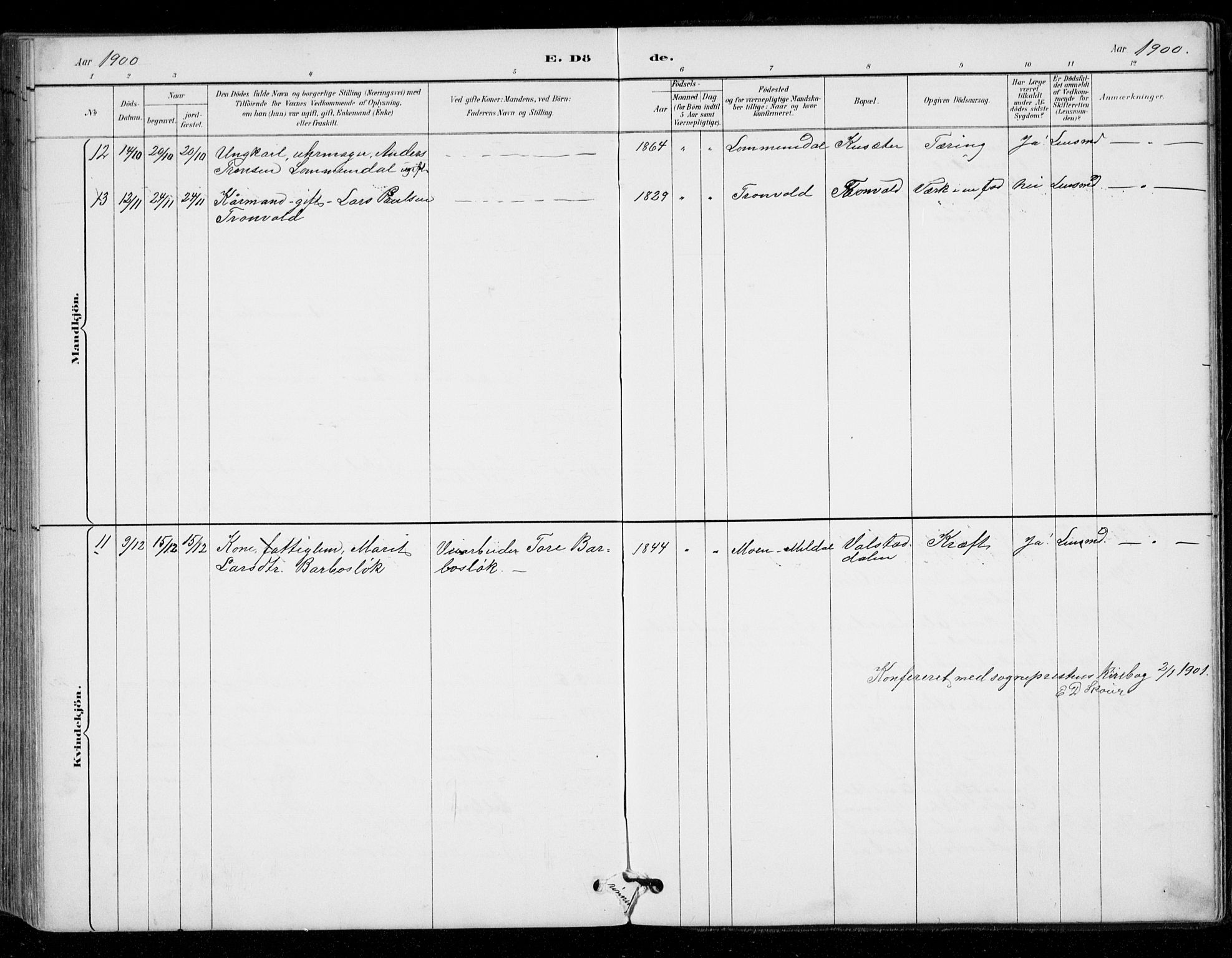 Ministerialprotokoller, klokkerbøker og fødselsregistre - Sør-Trøndelag, SAT/A-1456/671/L0841: Parish register (official) no. 671A03, 1893-1915