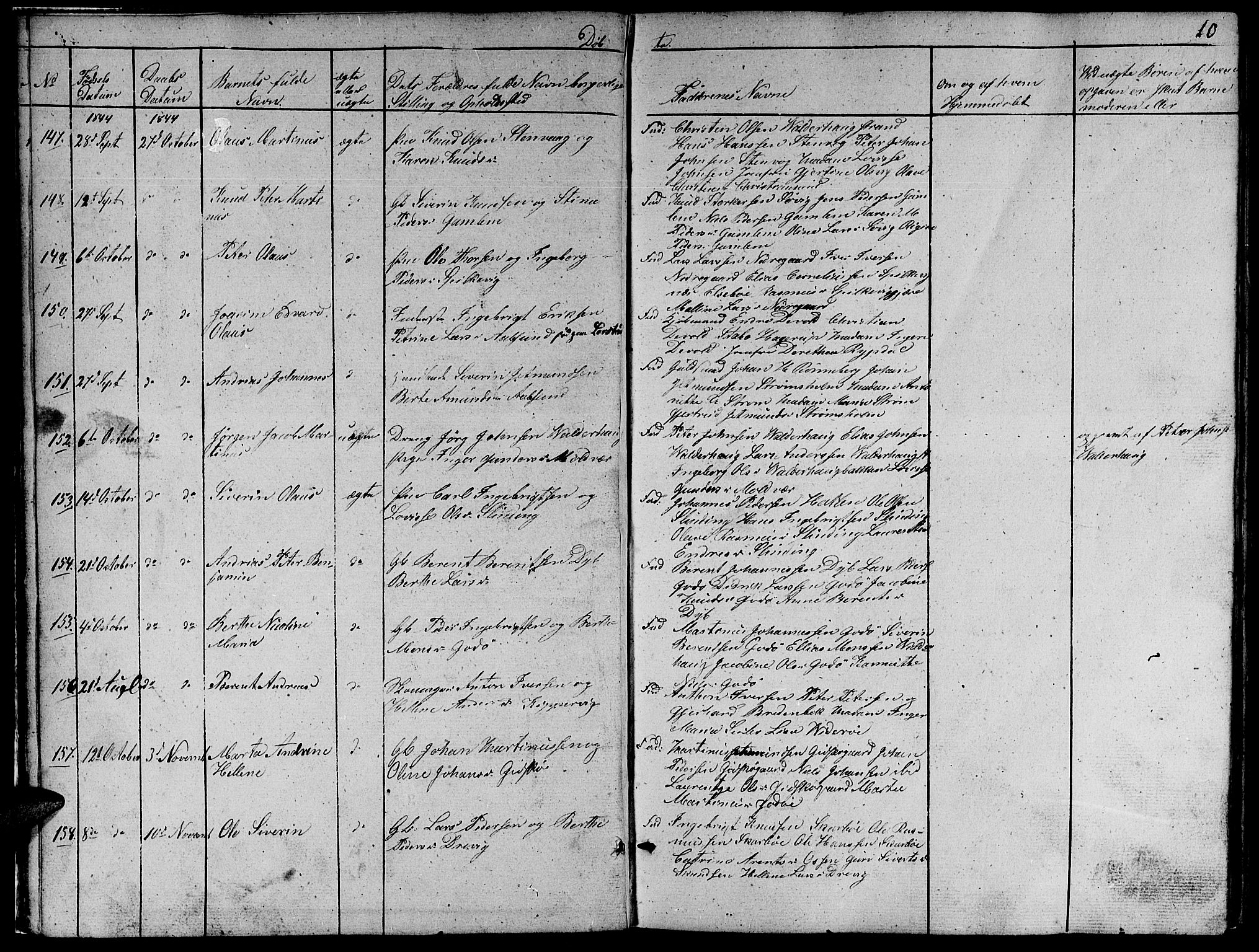 Ministerialprotokoller, klokkerbøker og fødselsregistre - Møre og Romsdal, AV/SAT-A-1454/528/L0426: Parish register (copy) no. 528C07, 1844-1854, p. 10