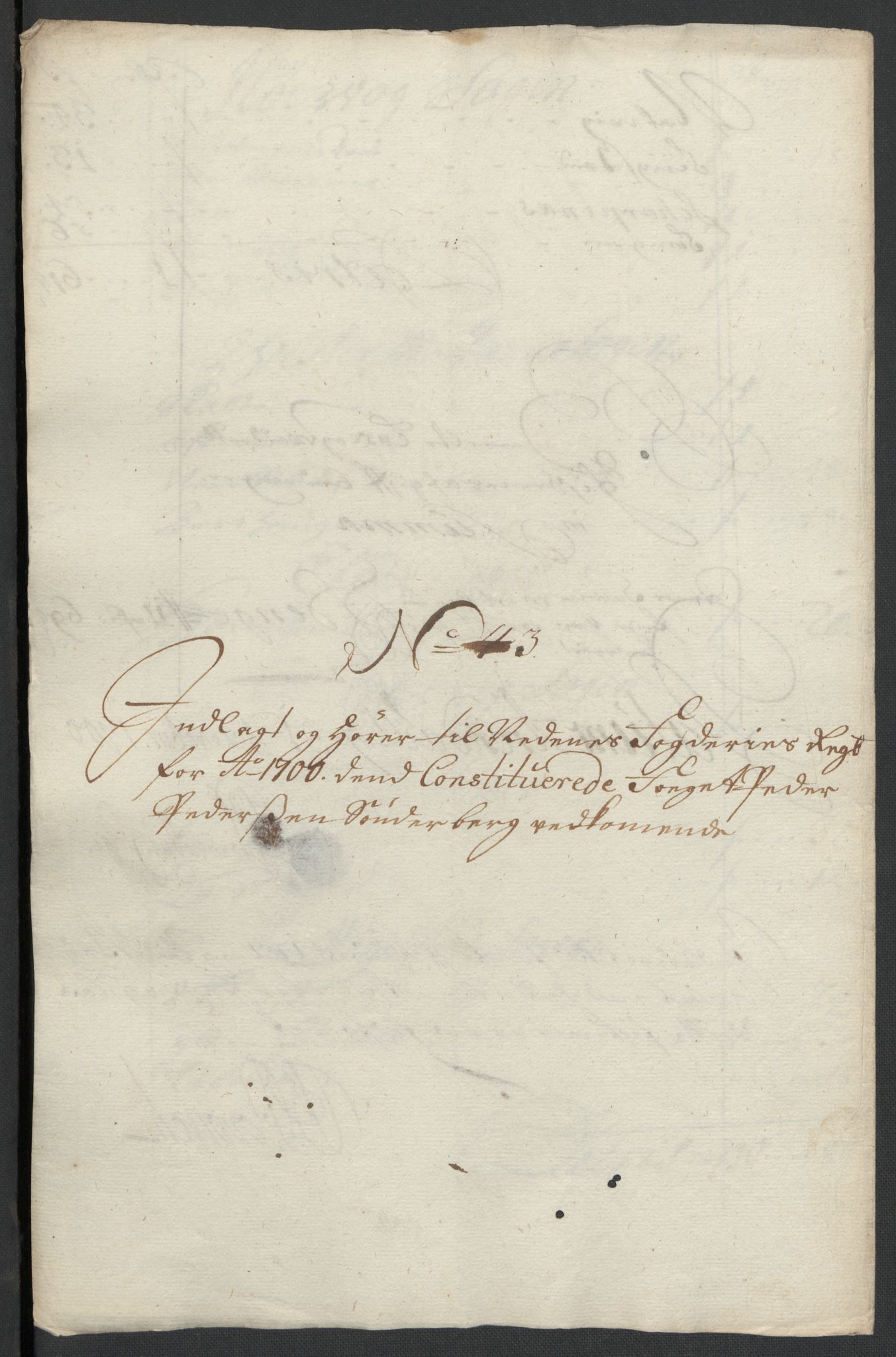 Rentekammeret inntil 1814, Reviderte regnskaper, Fogderegnskap, RA/EA-4092/R39/L2315: Fogderegnskap Nedenes, 1700-1701, p. 36