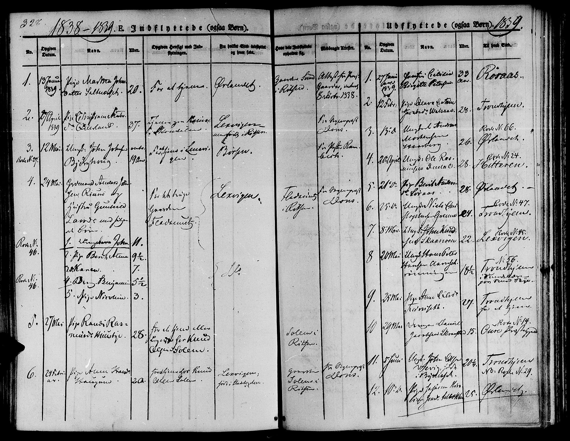 Ministerialprotokoller, klokkerbøker og fødselsregistre - Sør-Trøndelag, SAT/A-1456/646/L0610: Parish register (official) no. 646A08, 1837-1847, p. 328
