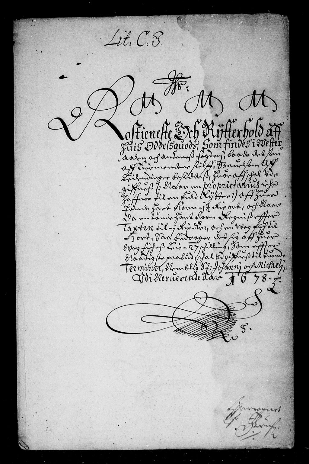 Rentekammeret inntil 1814, Reviderte regnskaper, Stiftamtstueregnskaper, Trondheim stiftamt og Nordland amt, AV/RA-EA-6044/R/Re/L0053: Trondheim stiftamt og Nordland amt, 1678