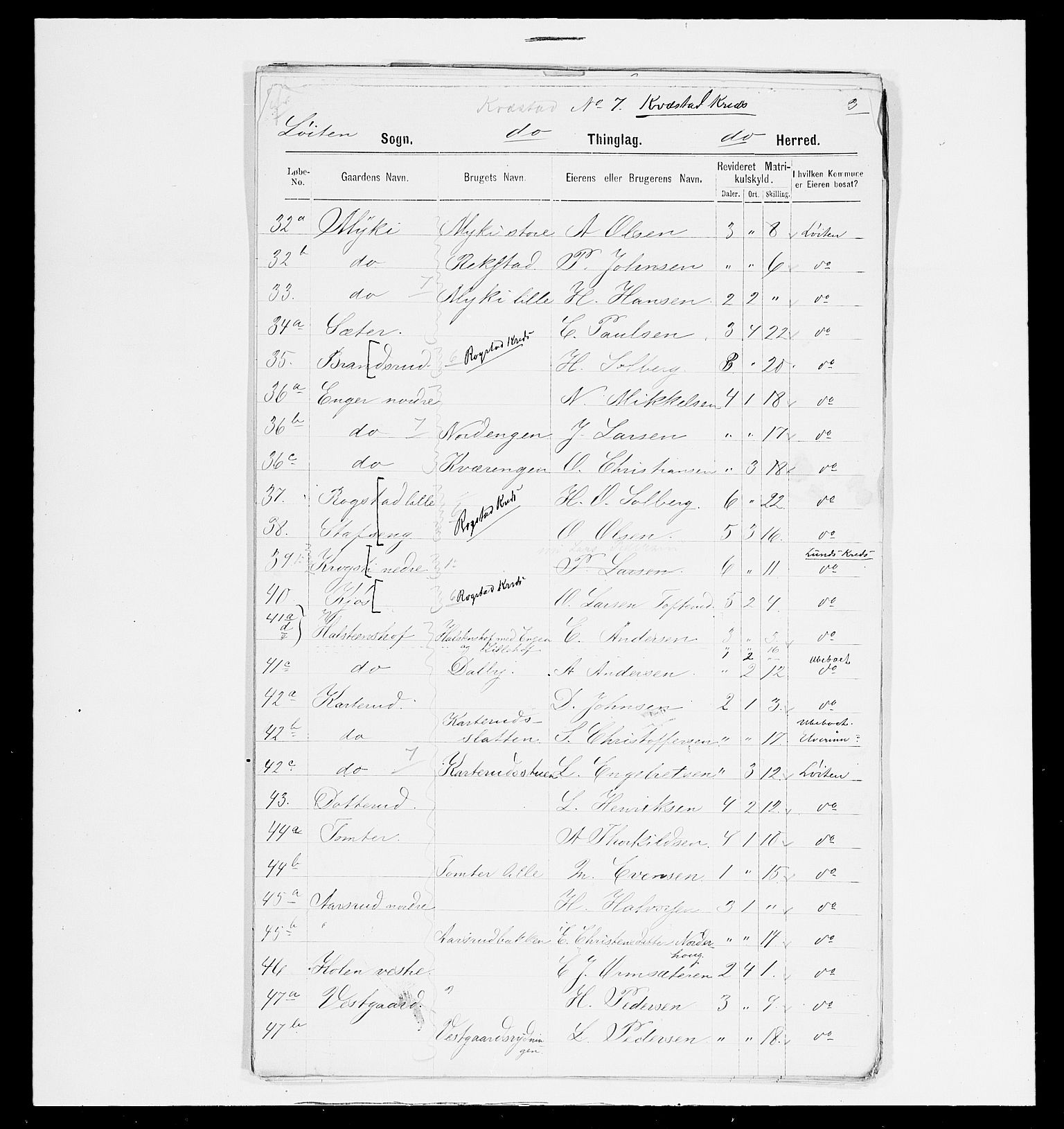 SAH, 1875 census for 0415P Løten, 1875, p. 61