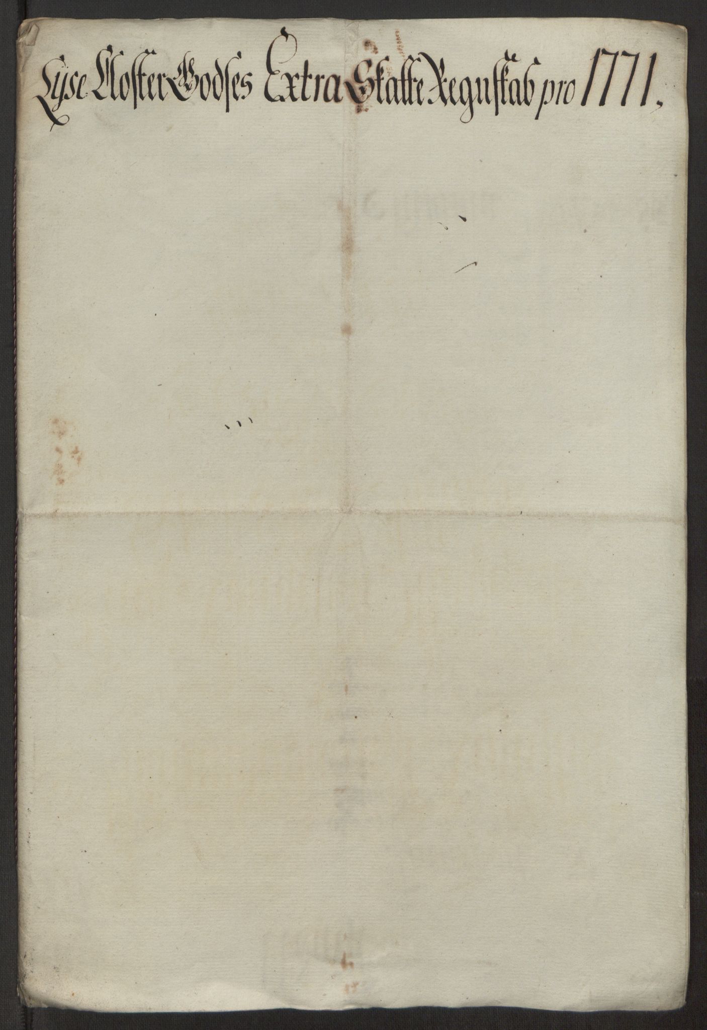 Rentekammeret inntil 1814, Reviderte regnskaper, Fogderegnskap, RA/EA-4092/R50/L3180: Ekstraskatten Lyse kloster, 1762-1783, p. 249