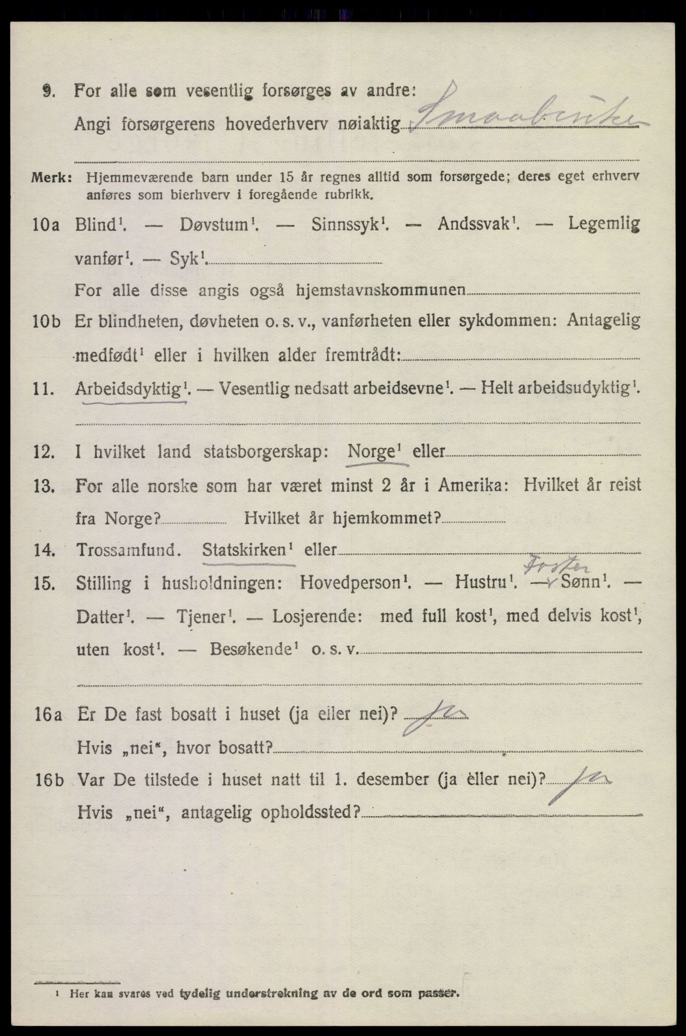 SAKO, 1920 census for Hurum, 1920, p. 5733