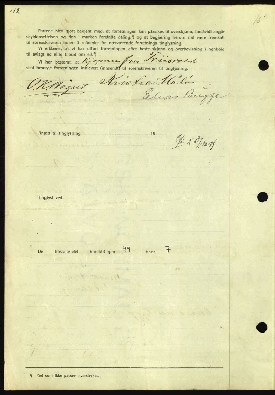 Nordmøre sorenskriveri, AV/SAT-A-4132/1/2/2Ca: Mortgage book no. A80, 1936-1937, Diary no: : 2116/1936