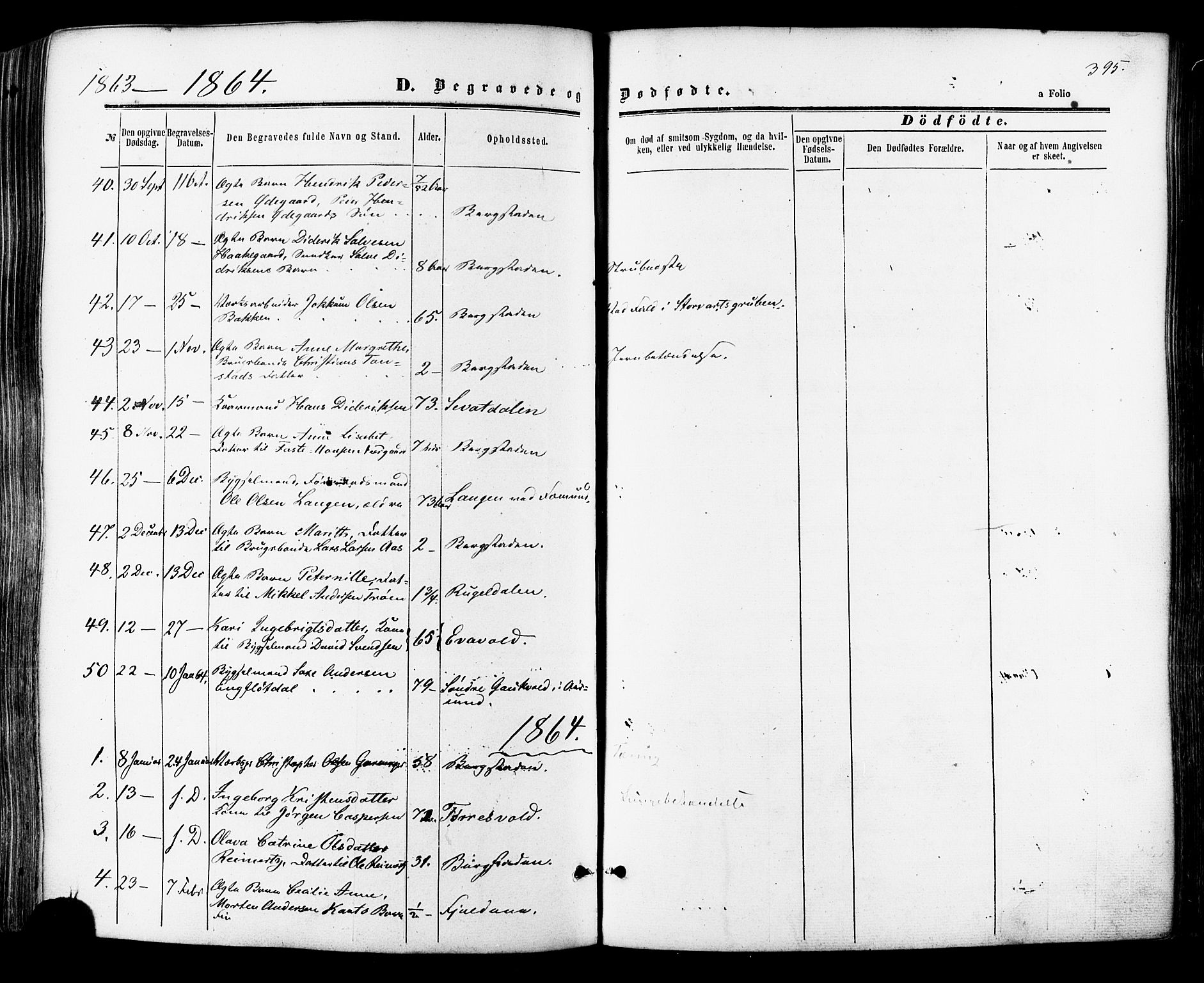 Ministerialprotokoller, klokkerbøker og fødselsregistre - Sør-Trøndelag, SAT/A-1456/681/L0932: Parish register (official) no. 681A10, 1860-1878, p. 395