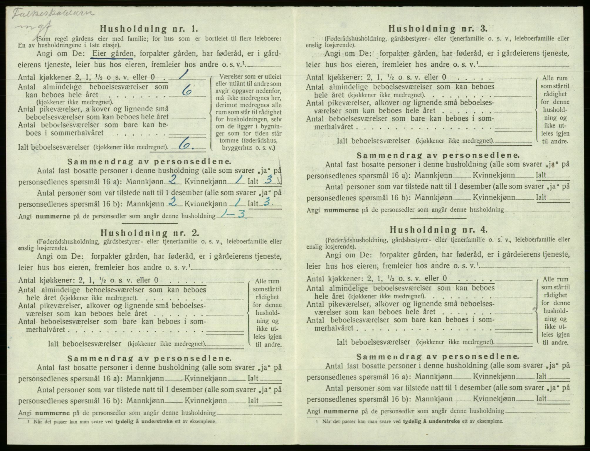 SAB, 1920 census for Samnanger, 1920, p. 455