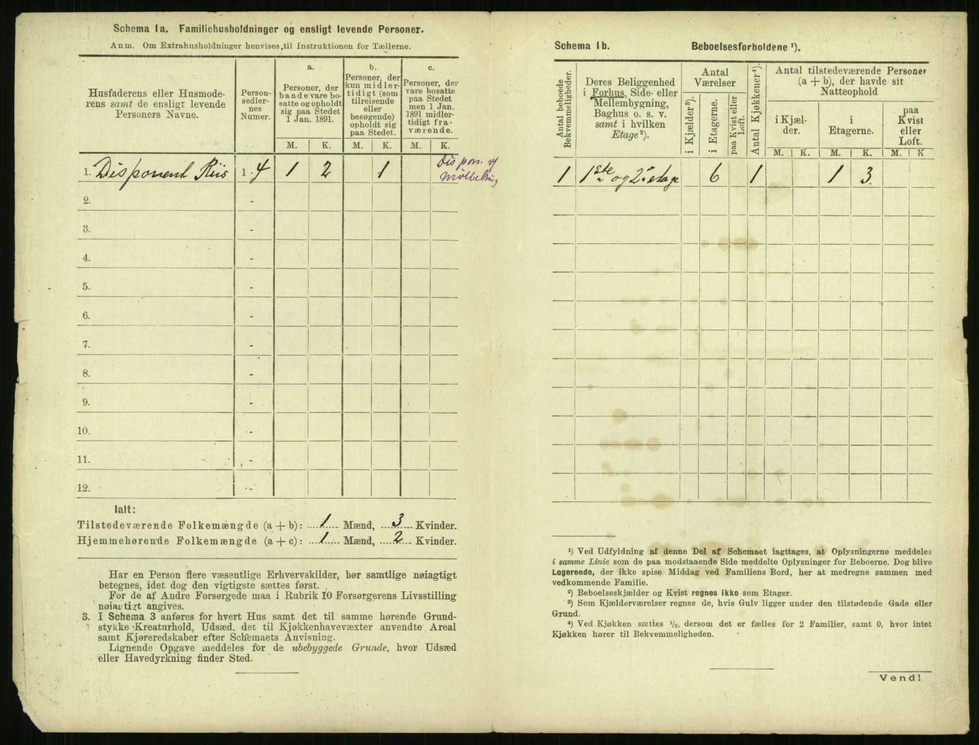 RA, 1891 census for 1103 Stavanger, 1891, p. 72