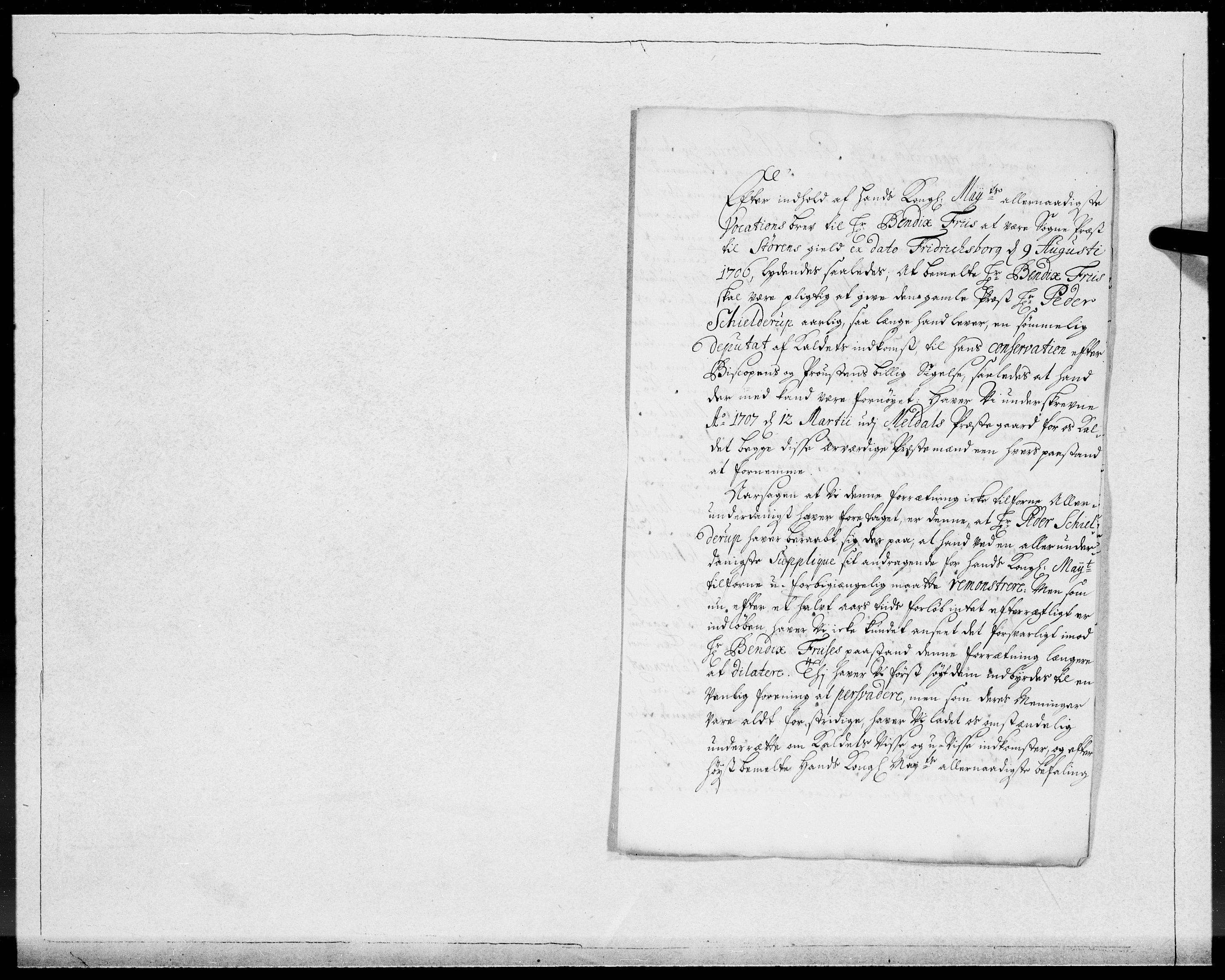 Danske Kanselli 1572-1799, AV/RA-EA-3023/F/Fc/Fcc/Fcca/L0064: Norske innlegg 1572-1799, 1707, p. 19