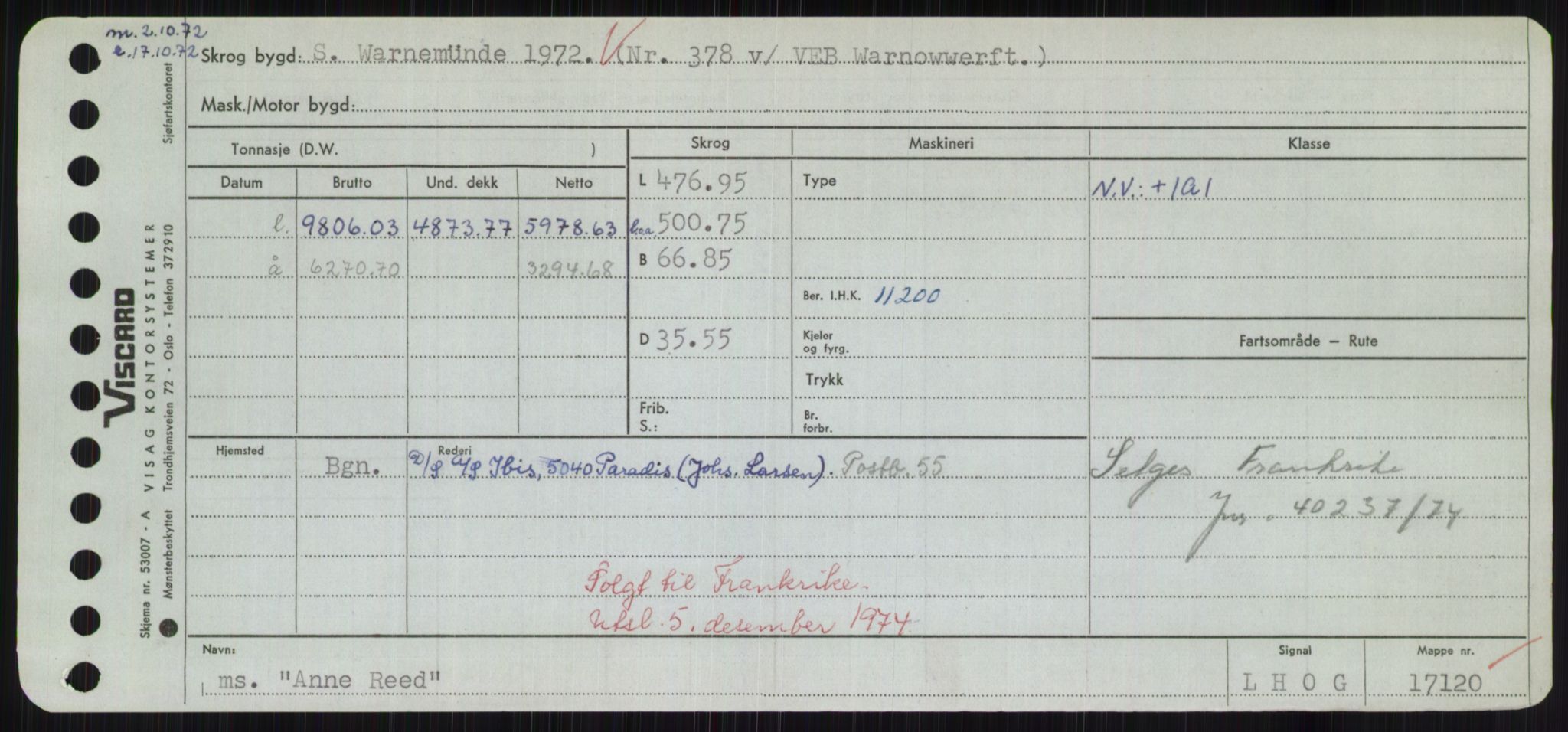 Sjøfartsdirektoratet med forløpere, Skipsmålingen, AV/RA-S-1627/H/Hd/L0001: Fartøy, A-Anv, p. 749