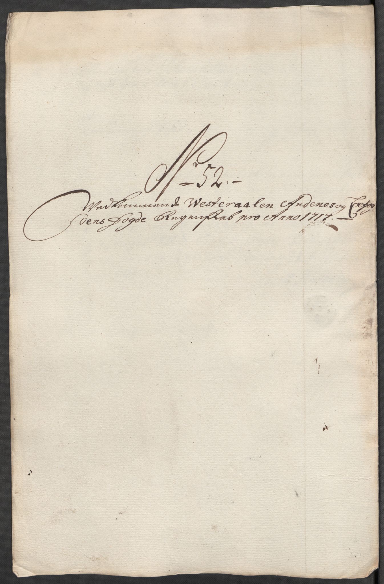 Rentekammeret inntil 1814, Reviderte regnskaper, Fogderegnskap, AV/RA-EA-4092/R67/L4683: Fogderegnskap Vesterålen, Andenes og Lofoten, 1717, p. 269