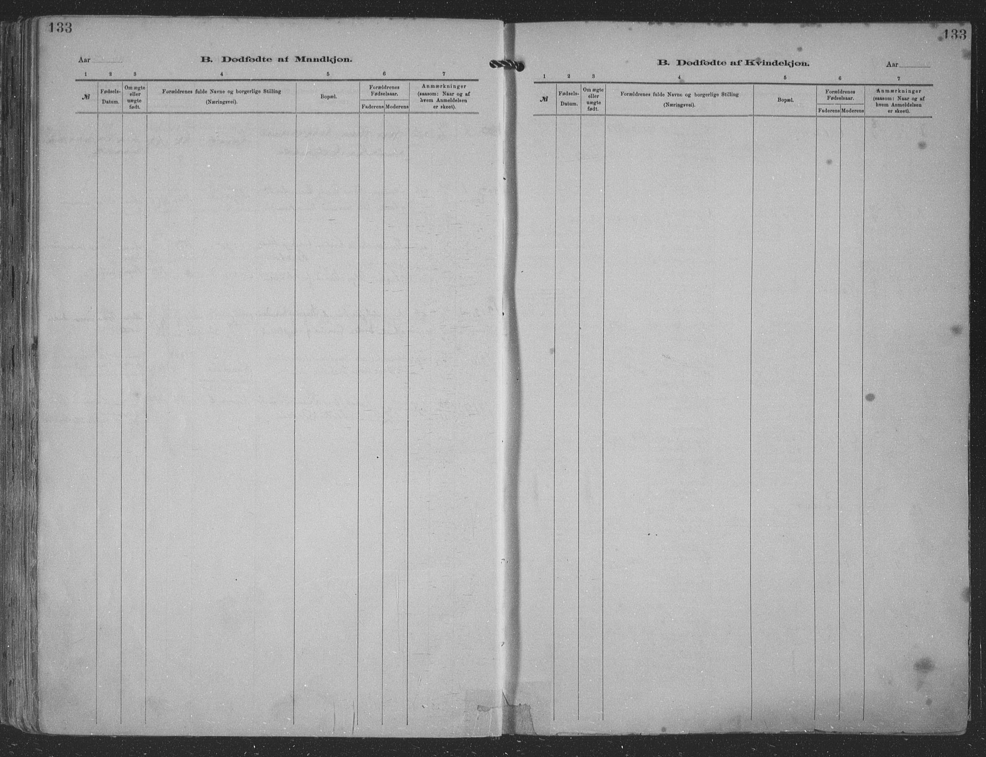 Kopervik sokneprestkontor, SAST/A-101850/H/Ha/Haa/L0001: Parish register (official) no. A 1, 1880-1919, p. 133