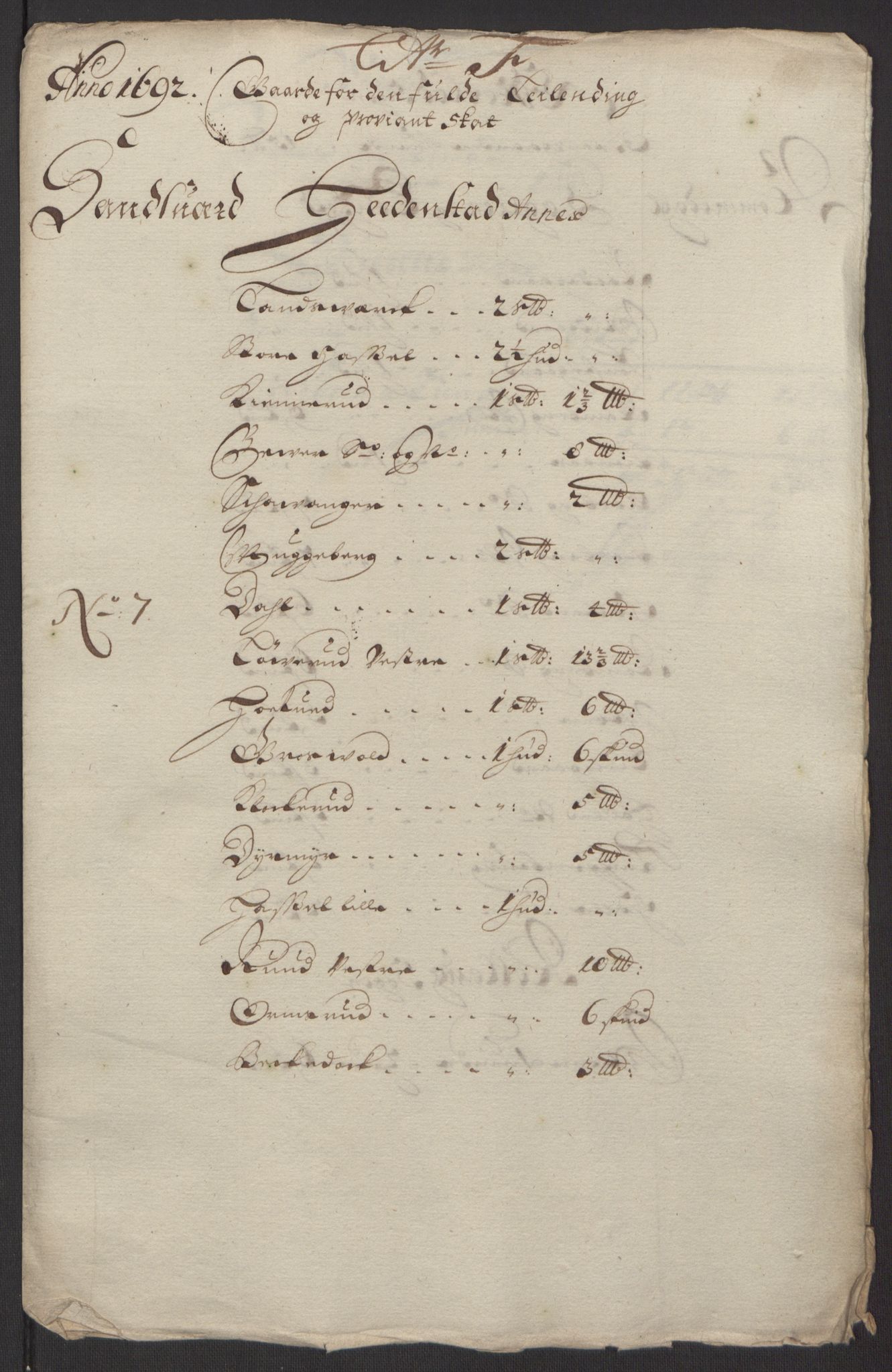Rentekammeret inntil 1814, Reviderte regnskaper, Fogderegnskap, RA/EA-4092/R24/L1575: Fogderegnskap Numedal og Sandsvær, 1692-1695, p. 97