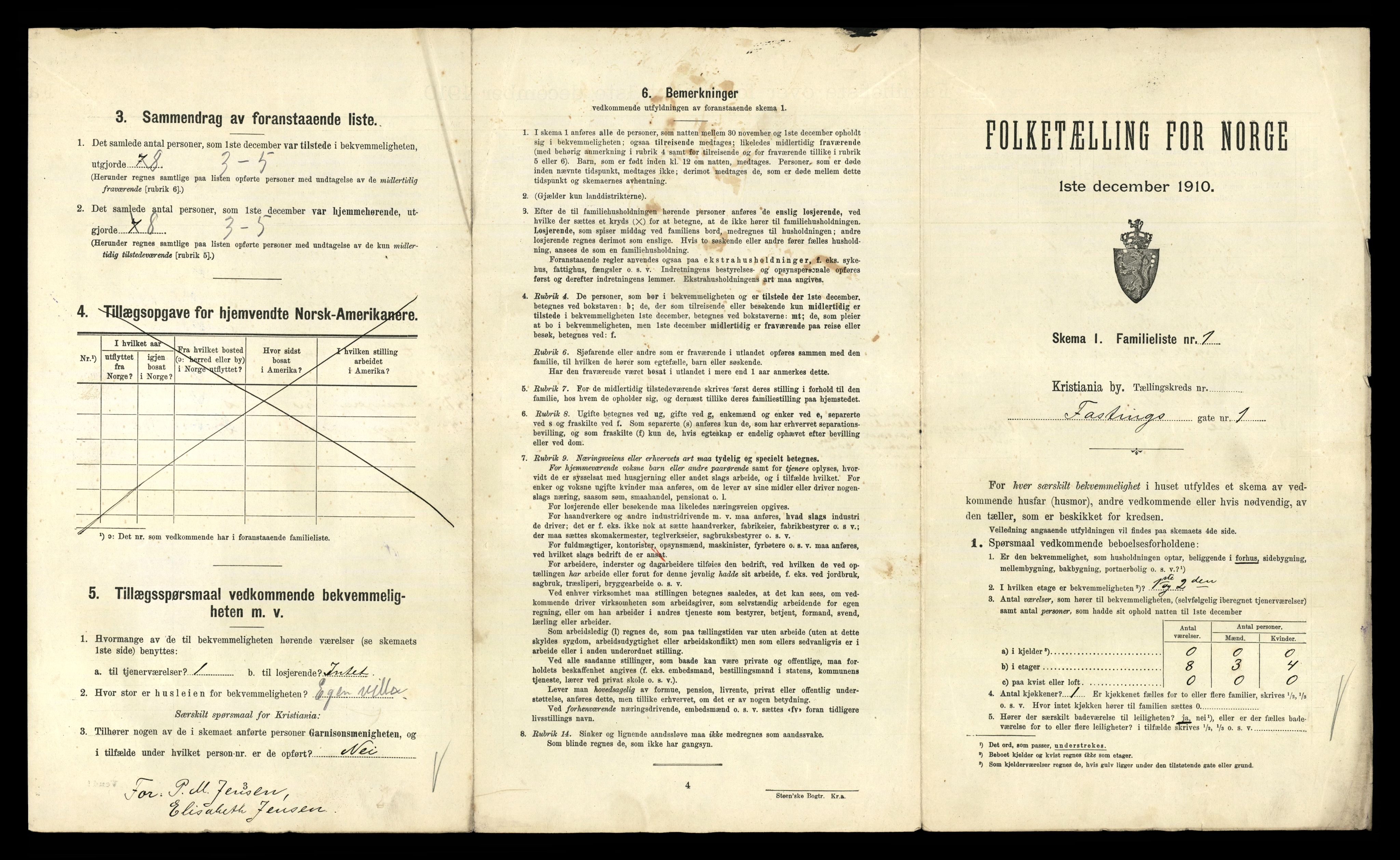 RA, 1910 census for Kristiania, 1910, p. 23335