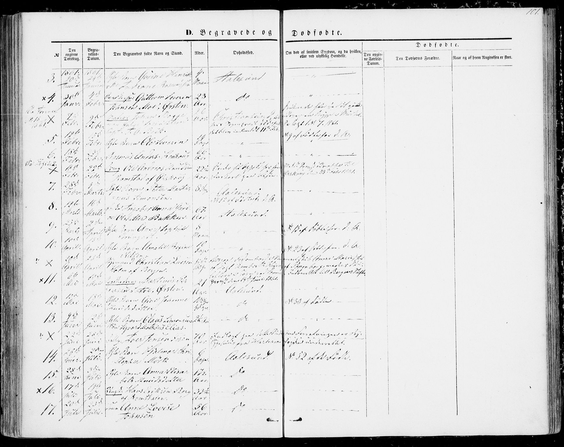 Ministerialprotokoller, klokkerbøker og fødselsregistre - Møre og Romsdal, AV/SAT-A-1454/529/L0451: Parish register (official) no. 529A01, 1855-1863, p. 101