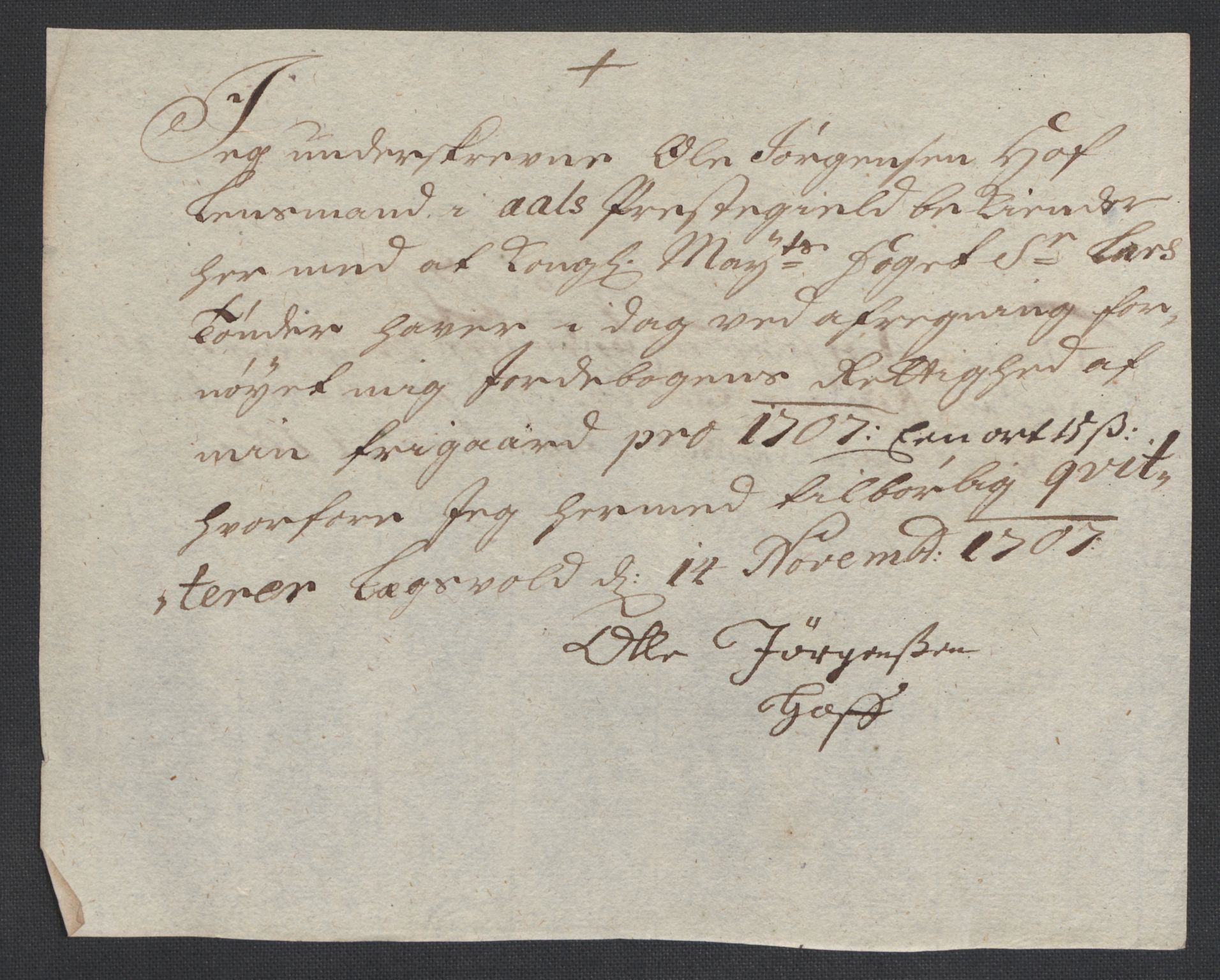 Rentekammeret inntil 1814, Reviderte regnskaper, Fogderegnskap, AV/RA-EA-4092/R22/L1466: Fogderegnskap Ringerike, Hallingdal og Buskerud, 1707, p. 268